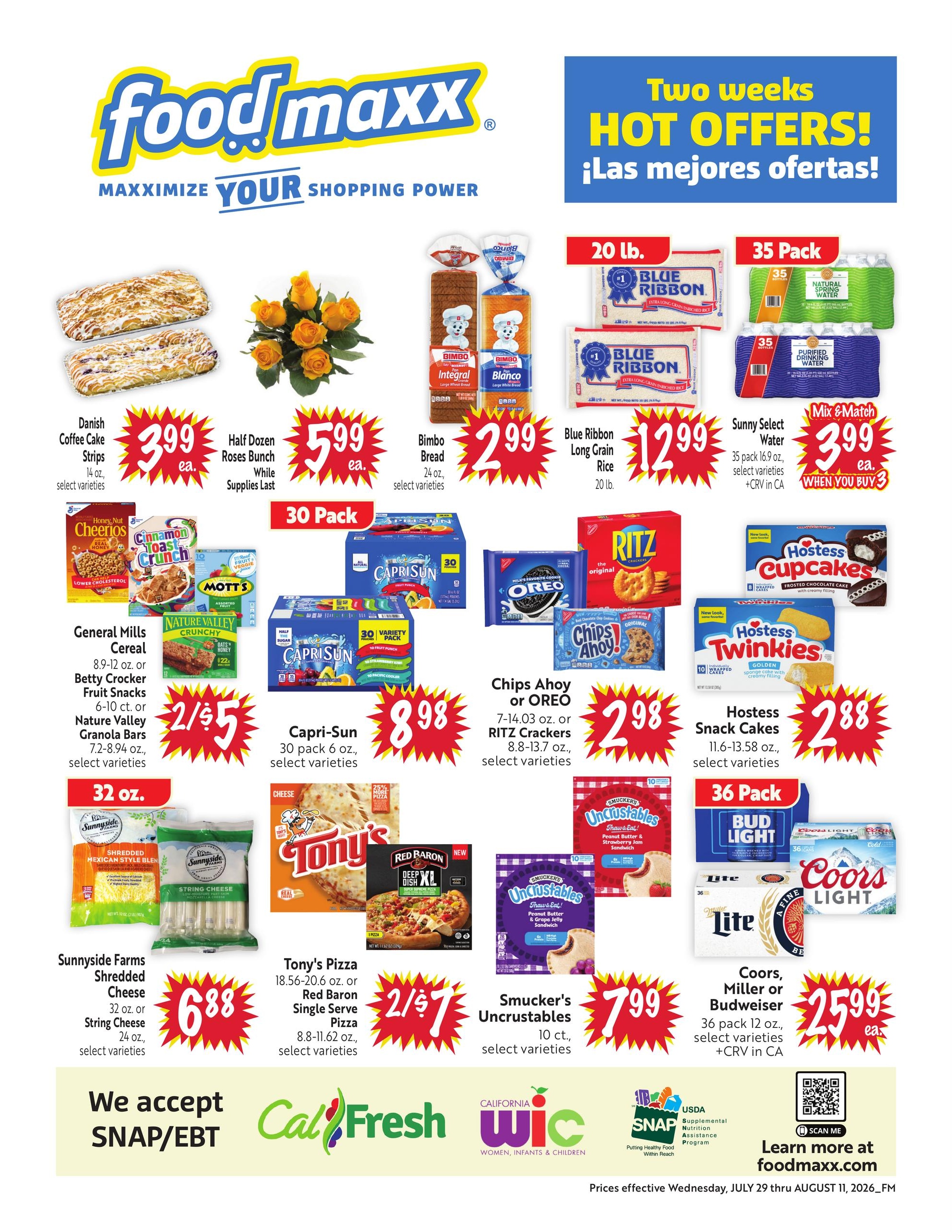 FoodMaxx Weekly Ad July 29 - August 11, 2026