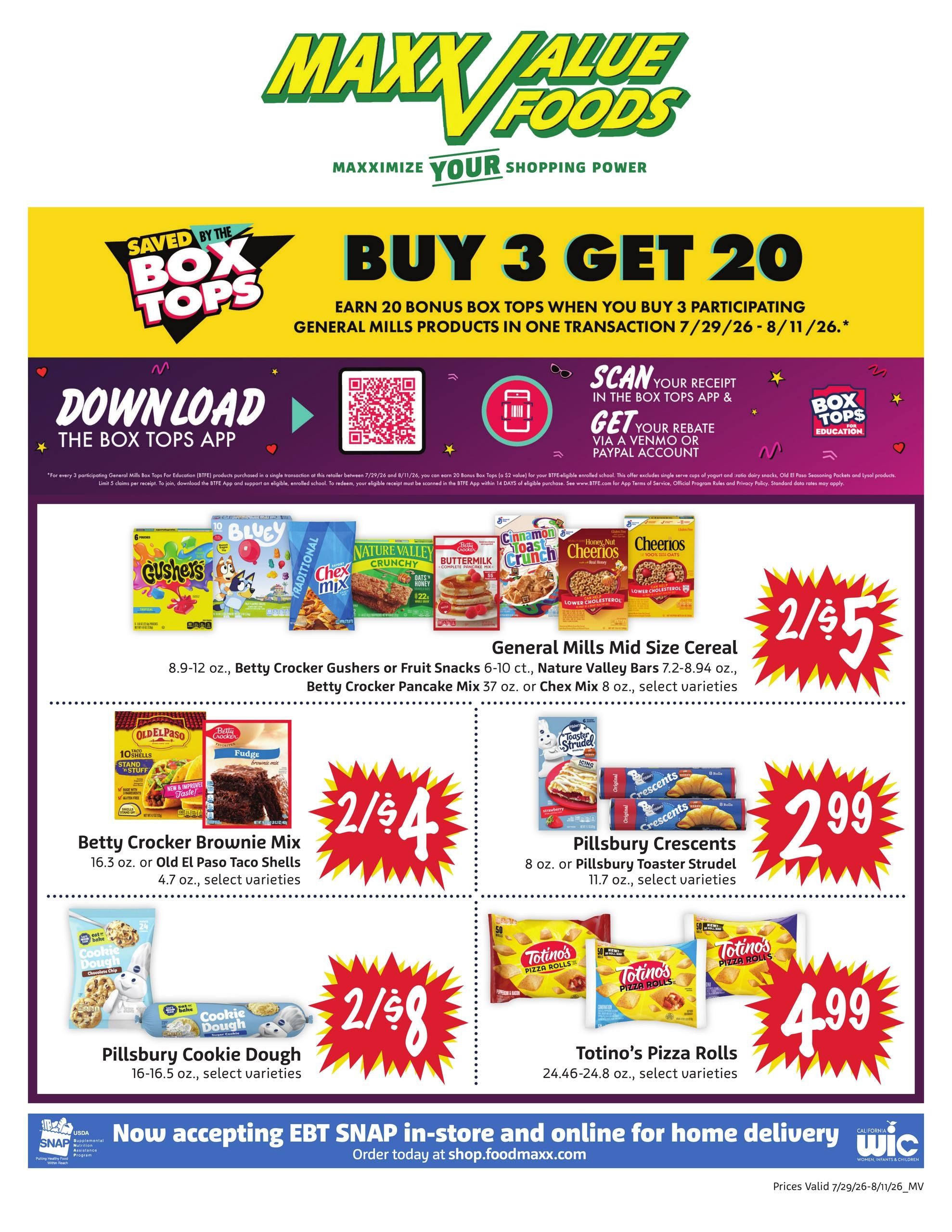 FoodMaxx Weekly Ad July 29 - August 11, 2026