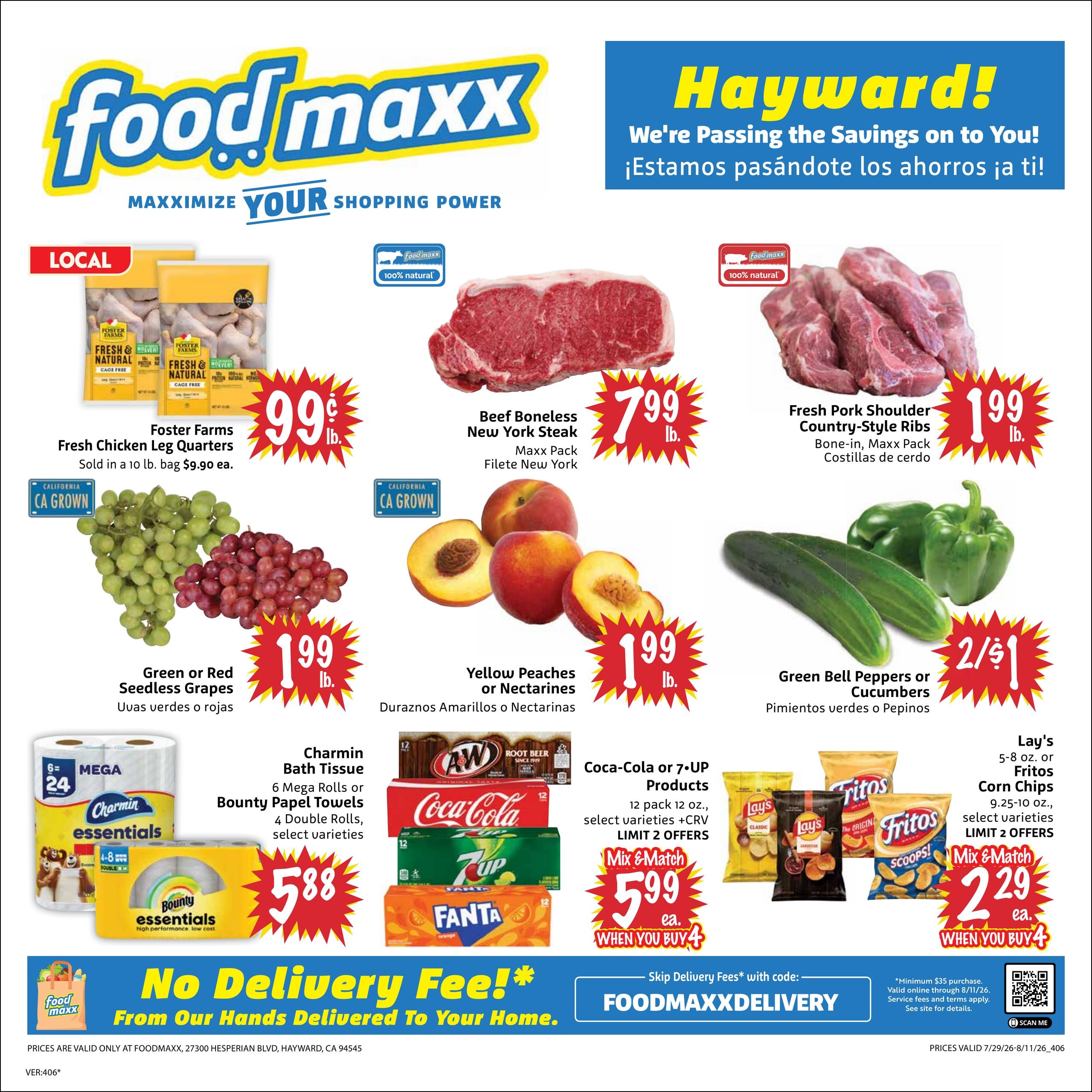 FoodMaxx (Fremont Area, CA) Weekly Ad July 29 - August 11, 2026