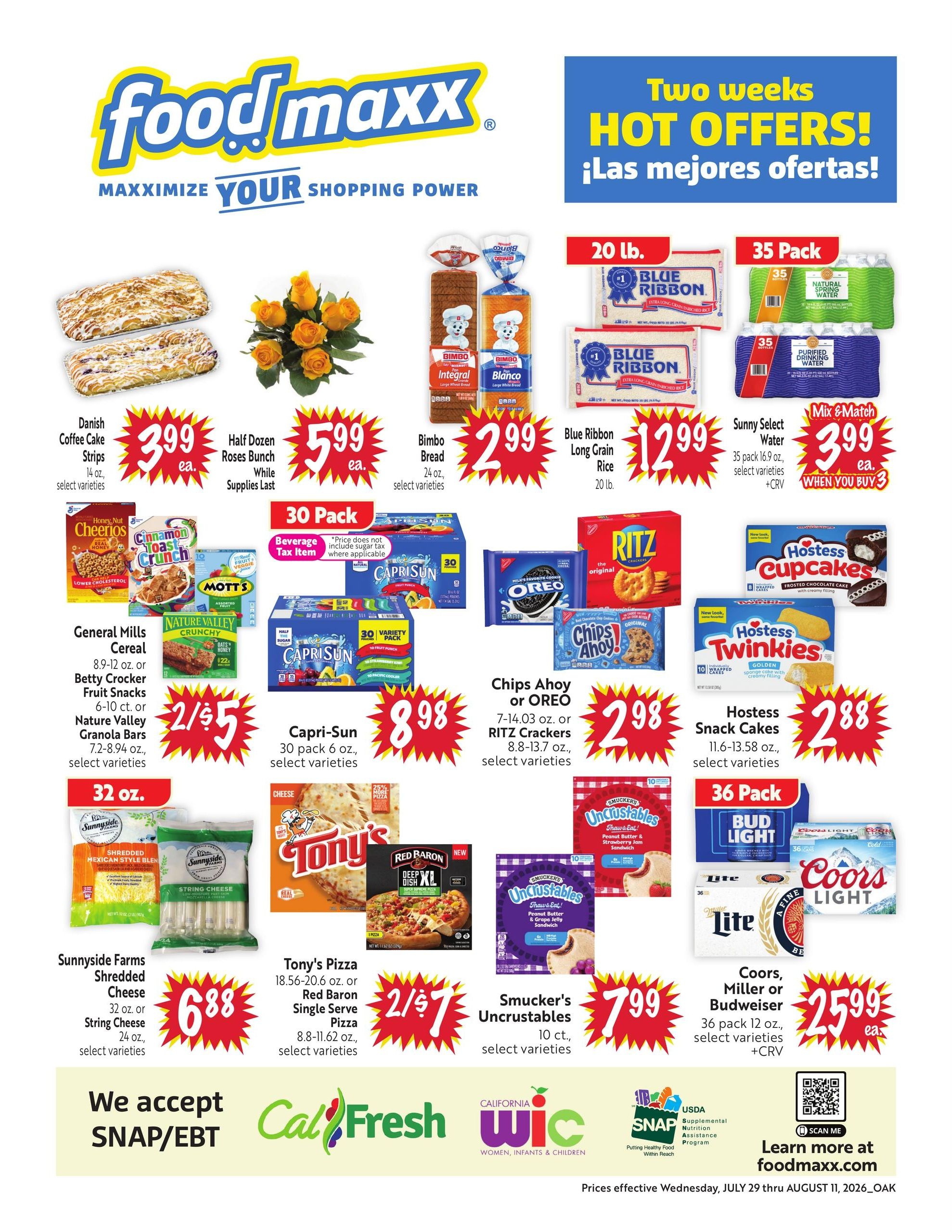 FoodMaxx Weekly Ad July 29 - August 11, 2026