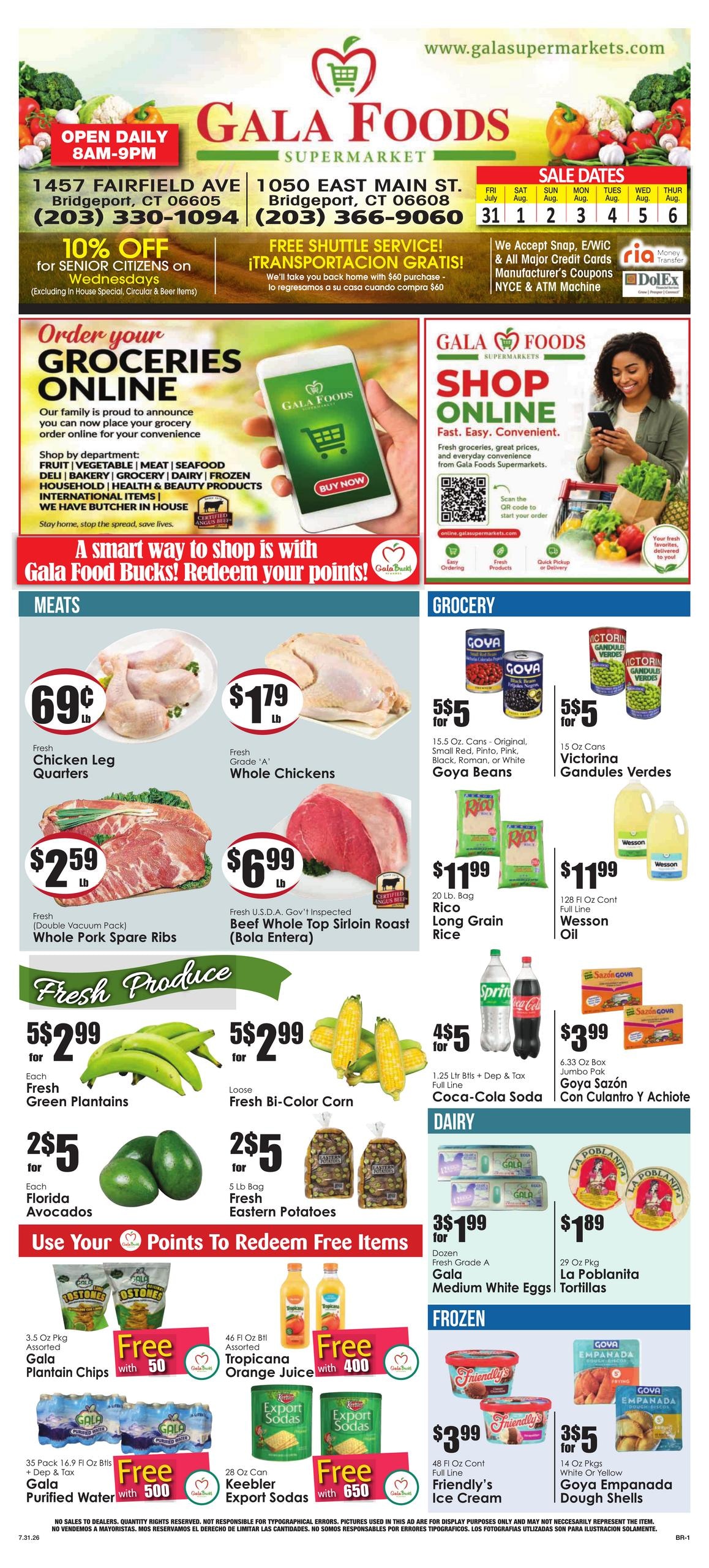 Gala Supermarkets Weekly Ad July 31 - August 6, 2026