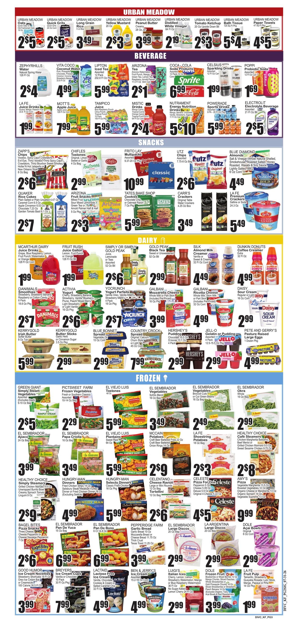 Gala Supermarkets (Coral Springs–Boca Raton Area, FL) Weekly Ad July 31 - August 6, 2026