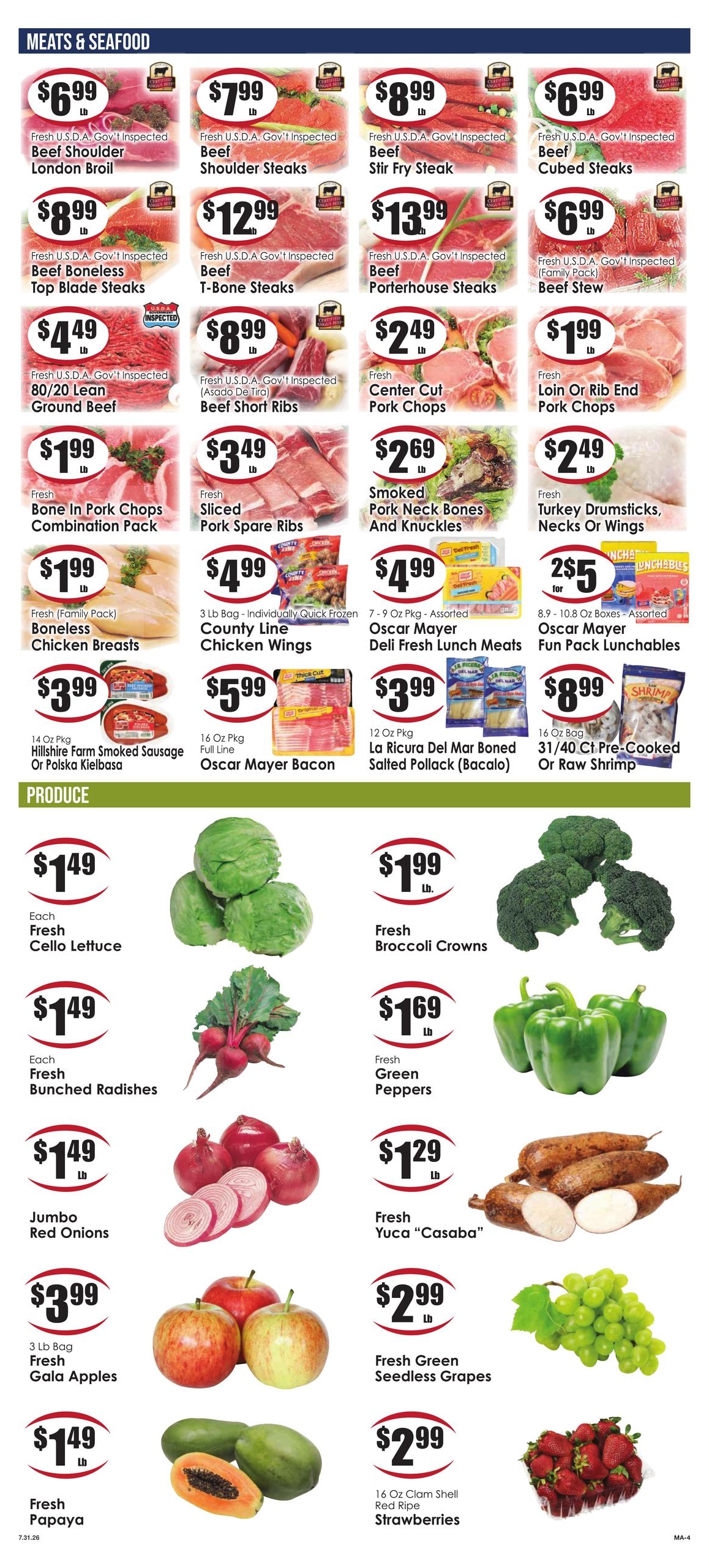 Gala Supermarkets Weekly Ad July 31 - August 6, 2026