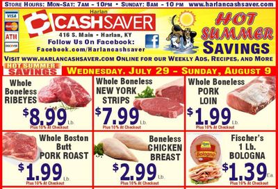 Harlan Cash Saver (Arjay–Cumberland Area, KY) Weekly Ad July 29 - August 9, 2026