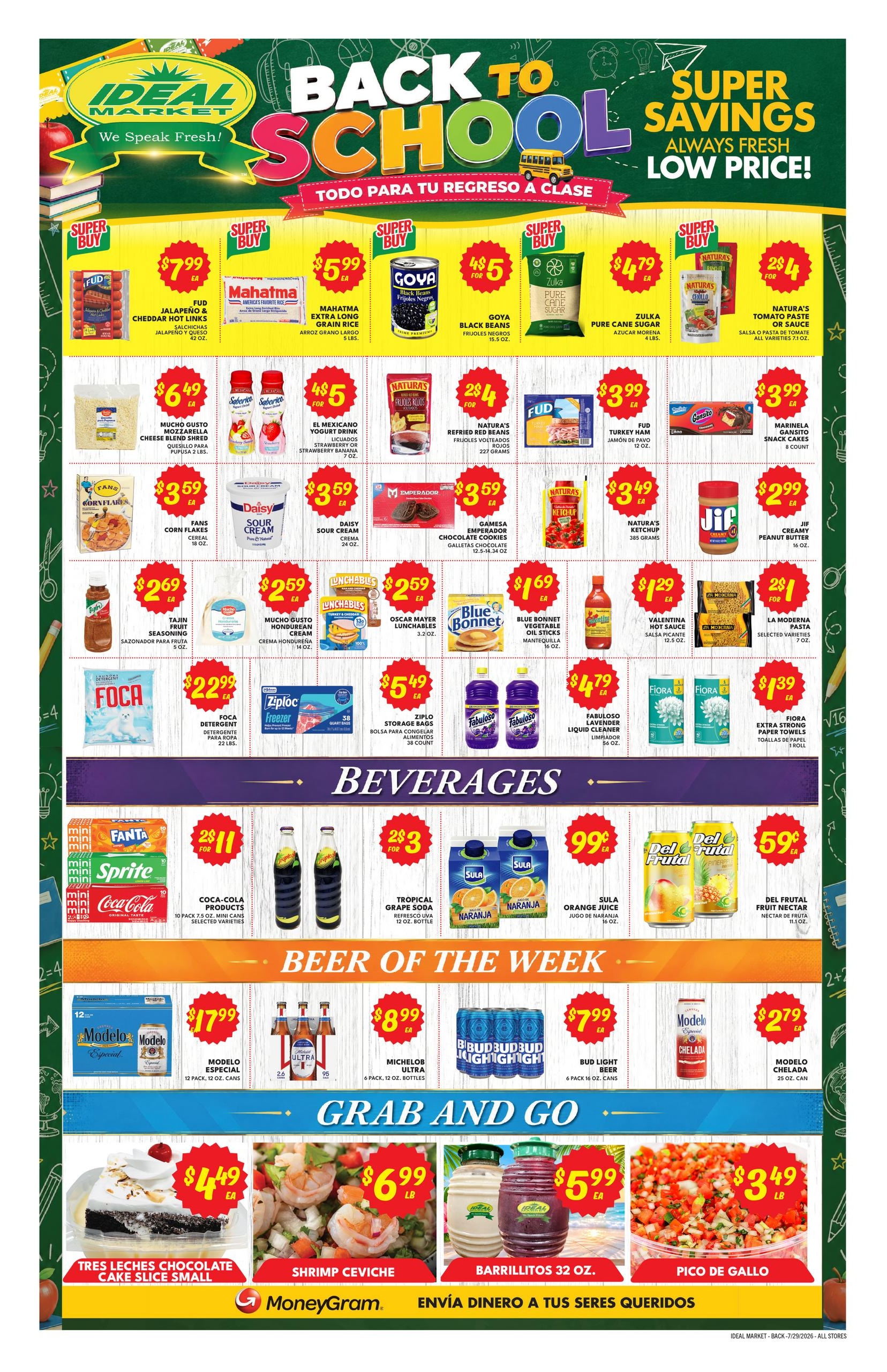 Ideal Market (New Orleans–Baton Rouge Area, LA) Weekly Ad July 29 - August 11, 2026