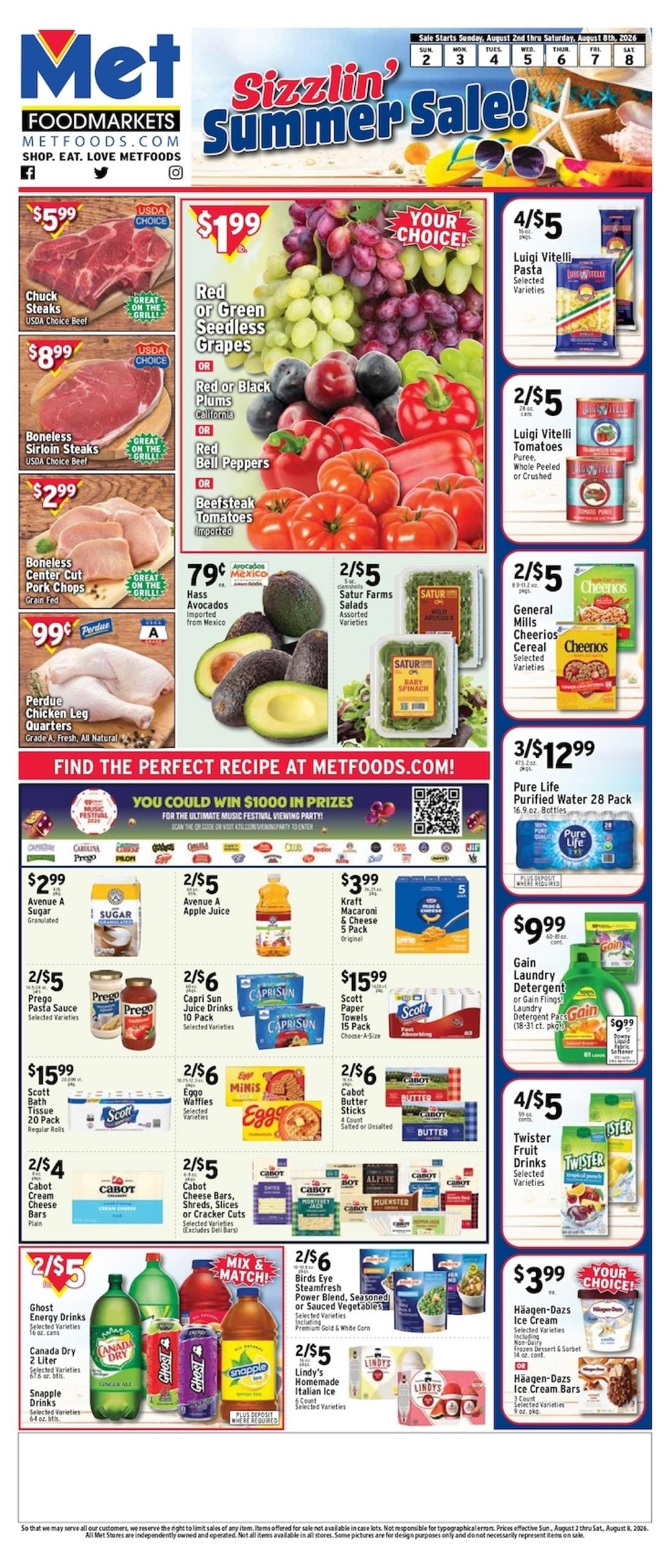 Met Foods Weekly Ad August 2 - 8, 2026