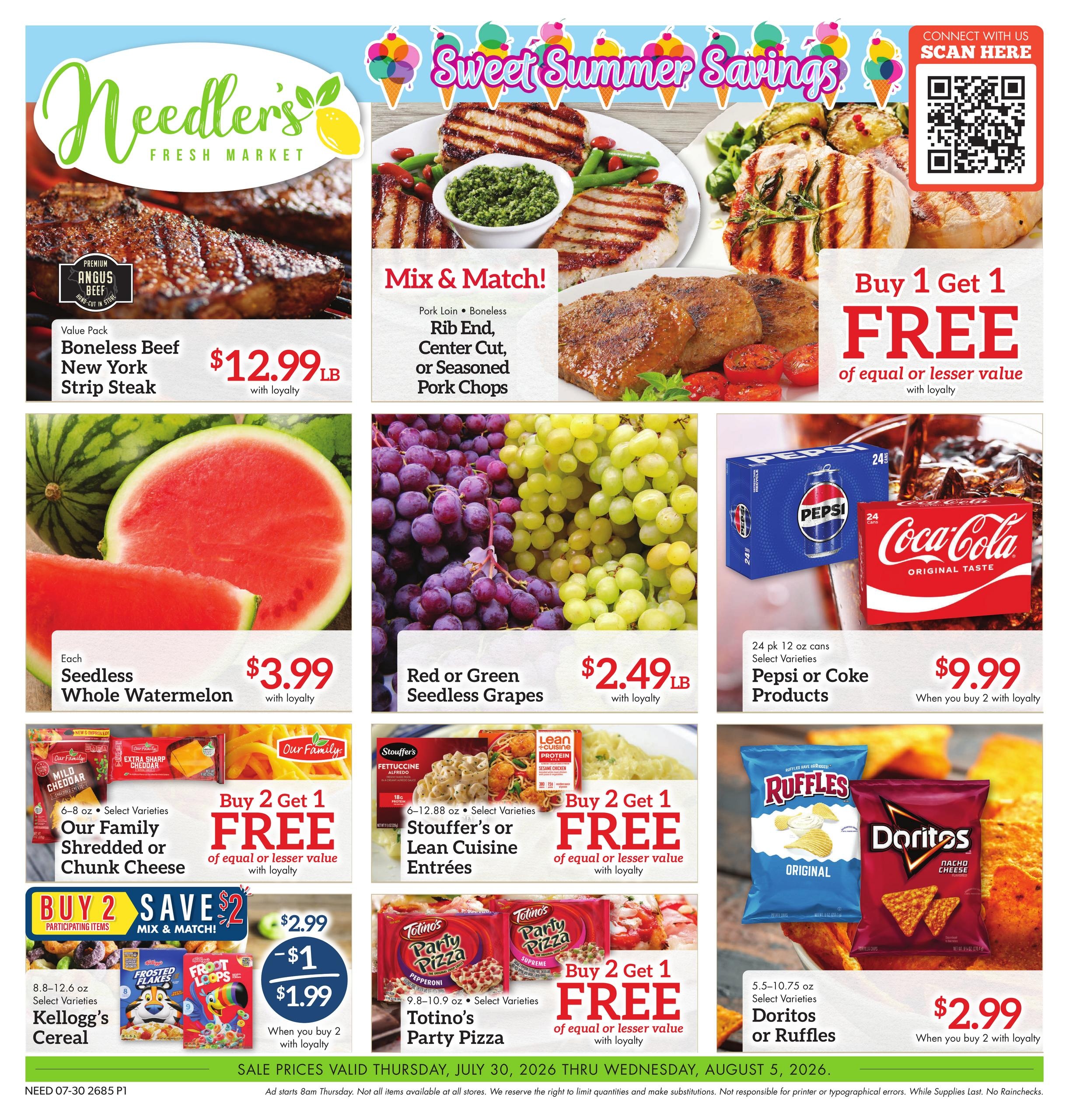 Needler's Fresh Market (Cincinnati–Dayton Area, KY–OH) Weekly Ad July 30 - August 5, 2026