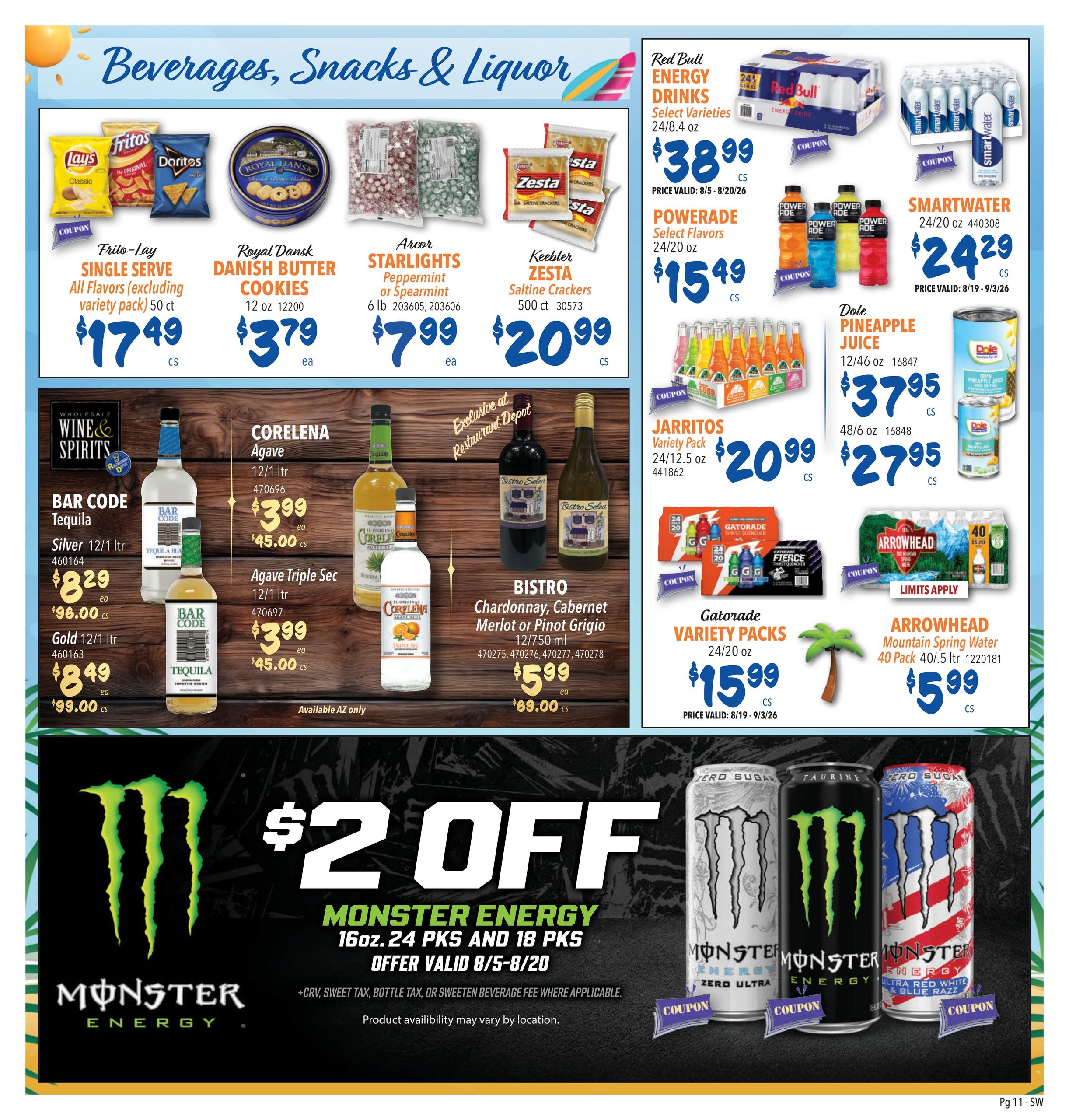 Restaurant Depot (AZ, NV) Weekly Ad August 1 - 31, 2026
