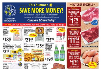 Restaurant Depot (DC, MD, NJ, NY, PA, VA) Weekly Ad August 1 - 31, 2026