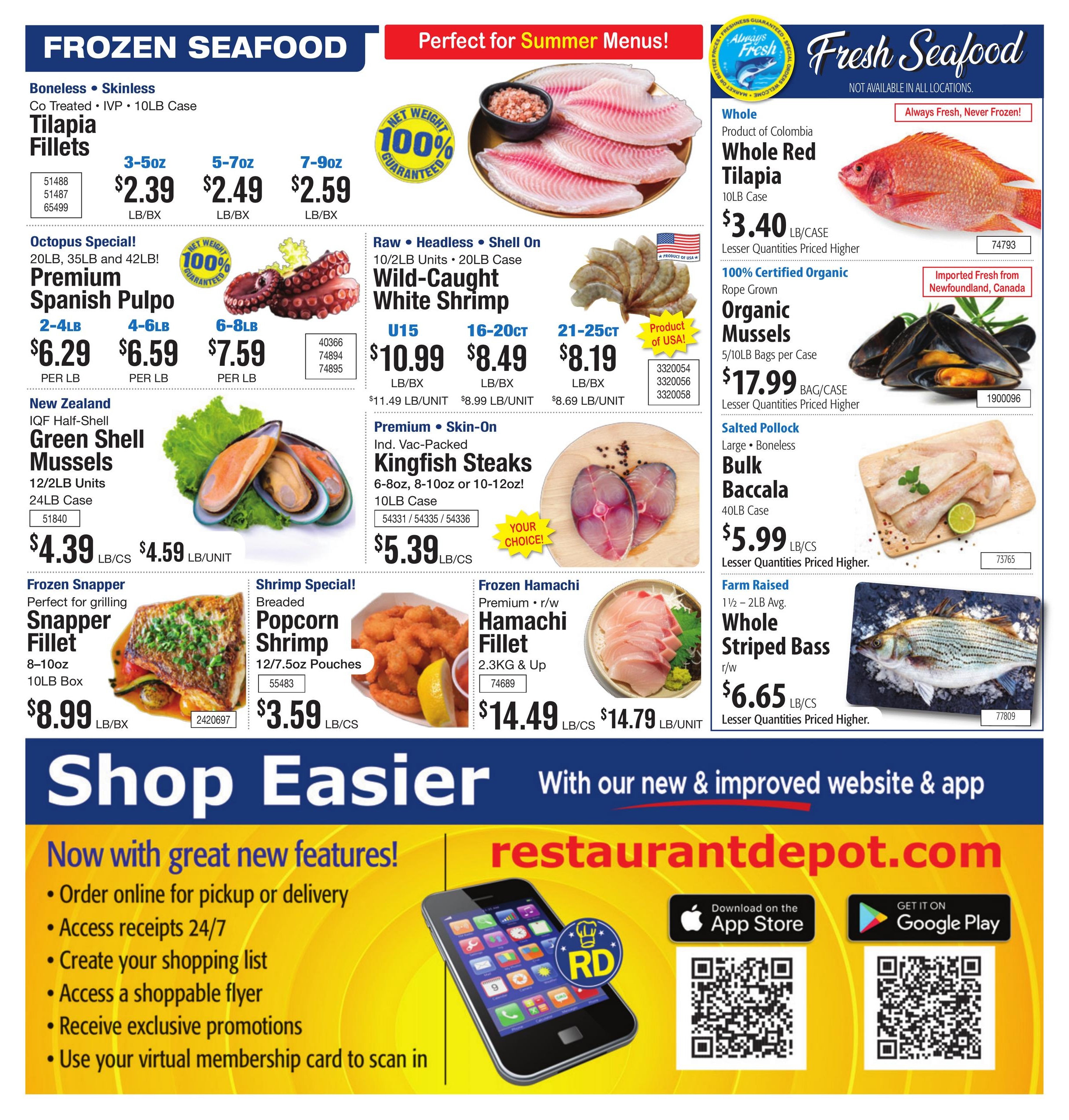 Restaurant Depot (DC, MD, NJ, NY, PA, VA) Weekly Ad August 1 - 31, 2026