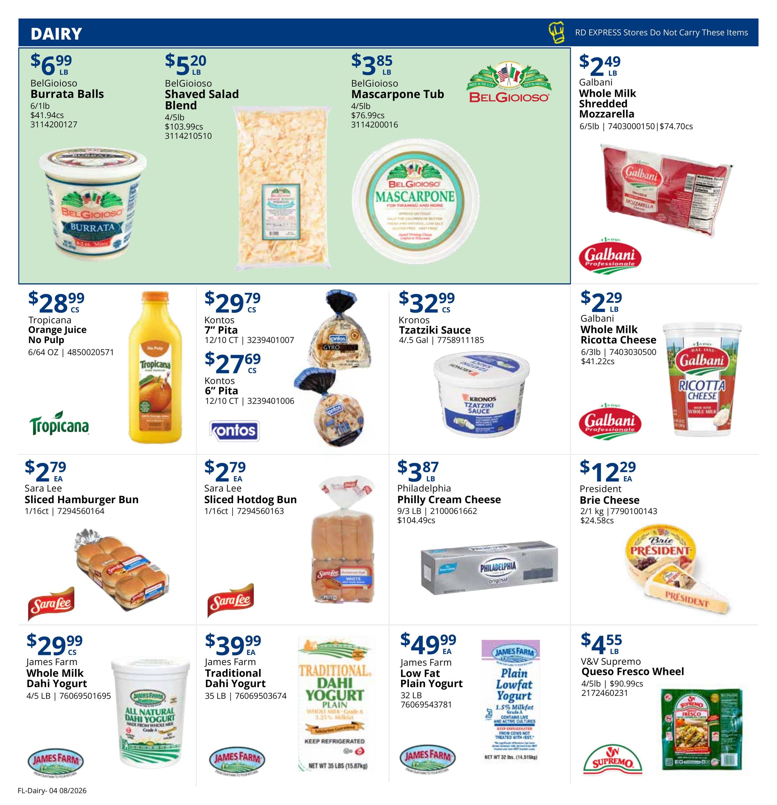 Restaurant Depot (FL) Weekly Ad August 1 - 31, 2026