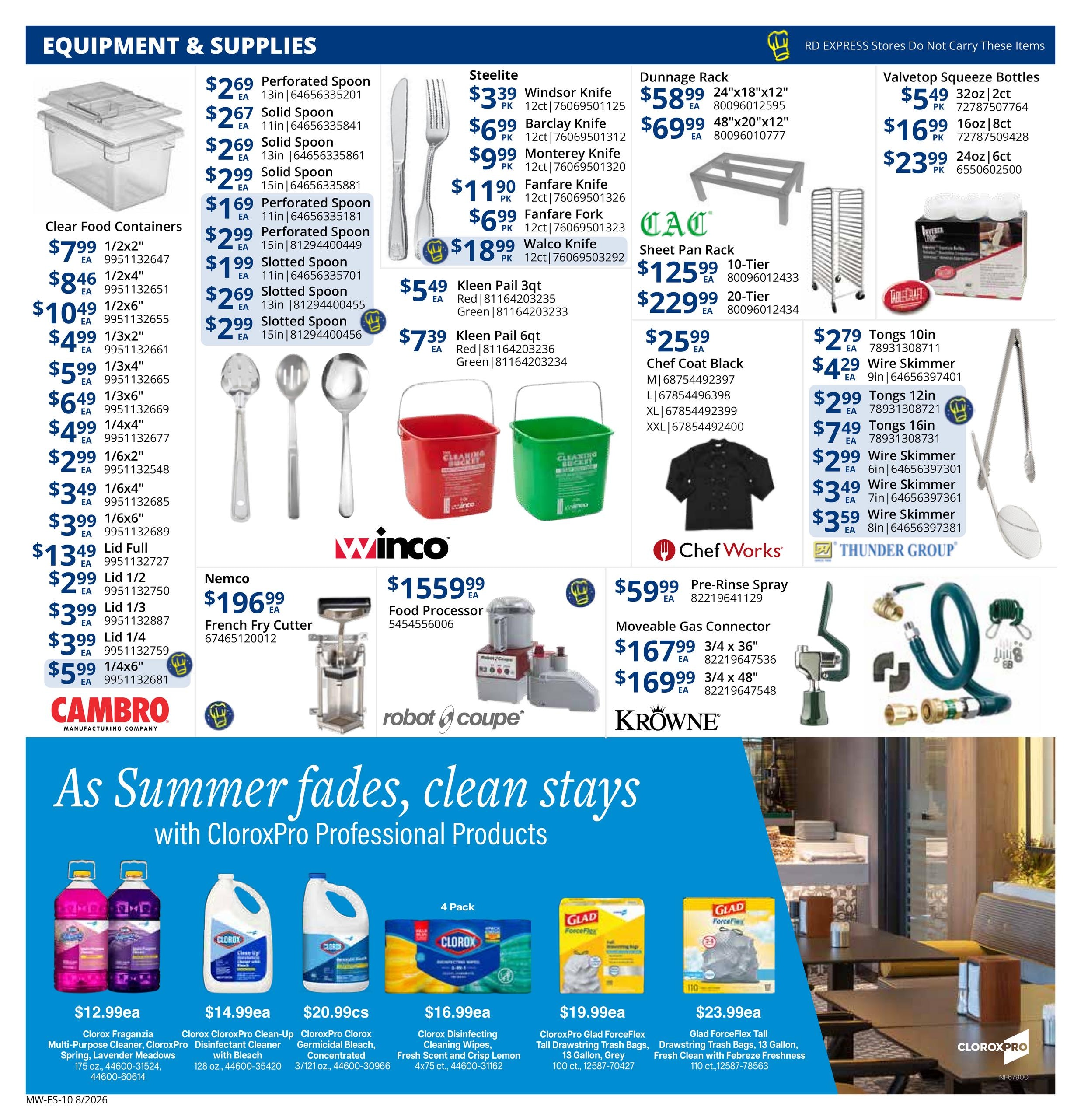 Restaurant Depot (IL, IN, KS, MN, MO, WI) Weekly Ad August 1 - 31, 2026