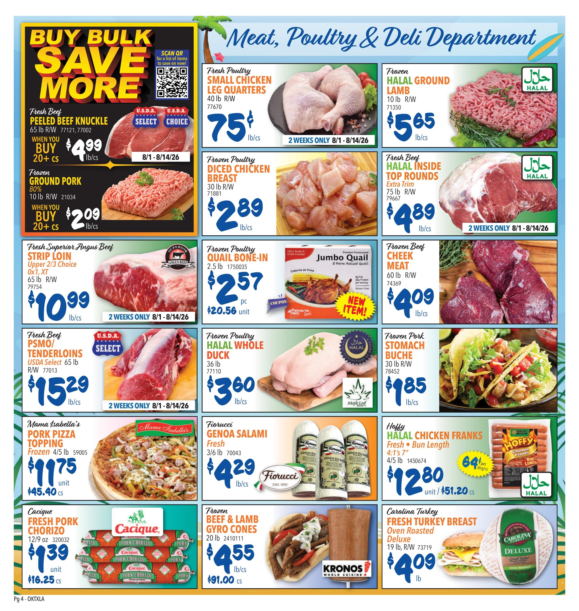 Restaurant Depot (LA, OK, TX) Weekly Ad August 1 - 31, 2026