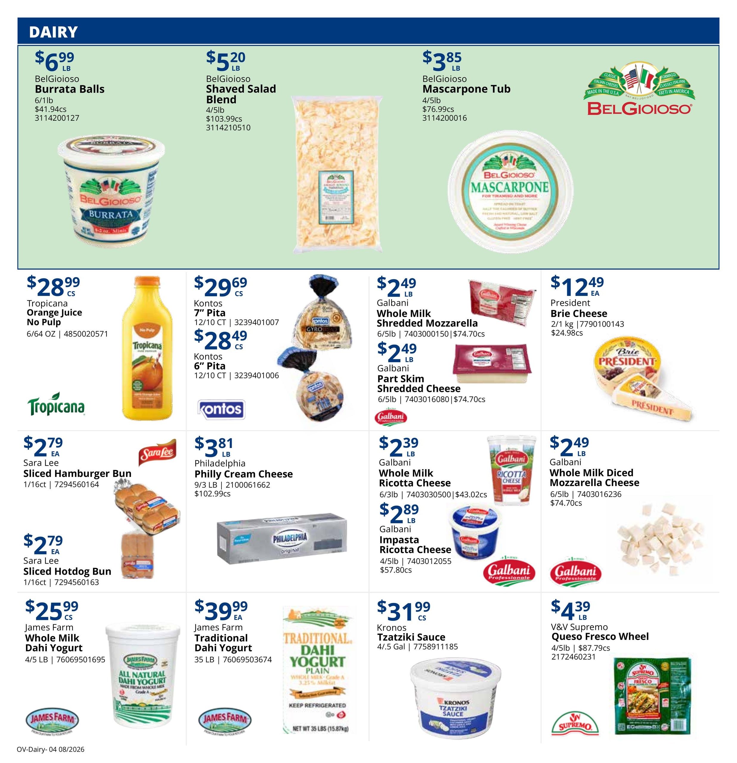 Restaurant Depot (IN, KY, MI, NY, OH, PA) Weekly Ad August 1 - 31, 2026