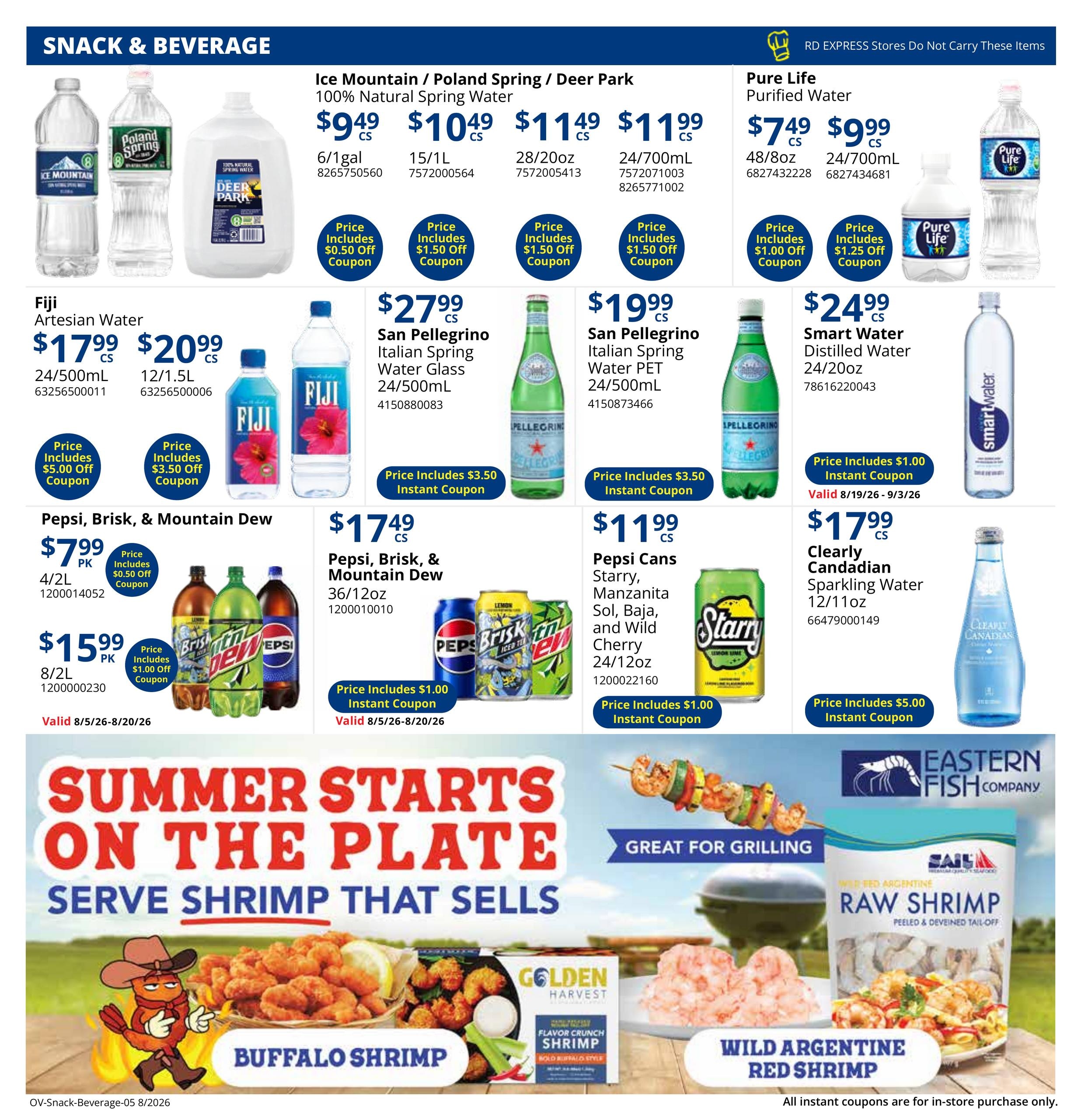 Restaurant Depot (IN, KY, MI, NY, OH, PA) Weekly Ad August 1 - 31, 2026