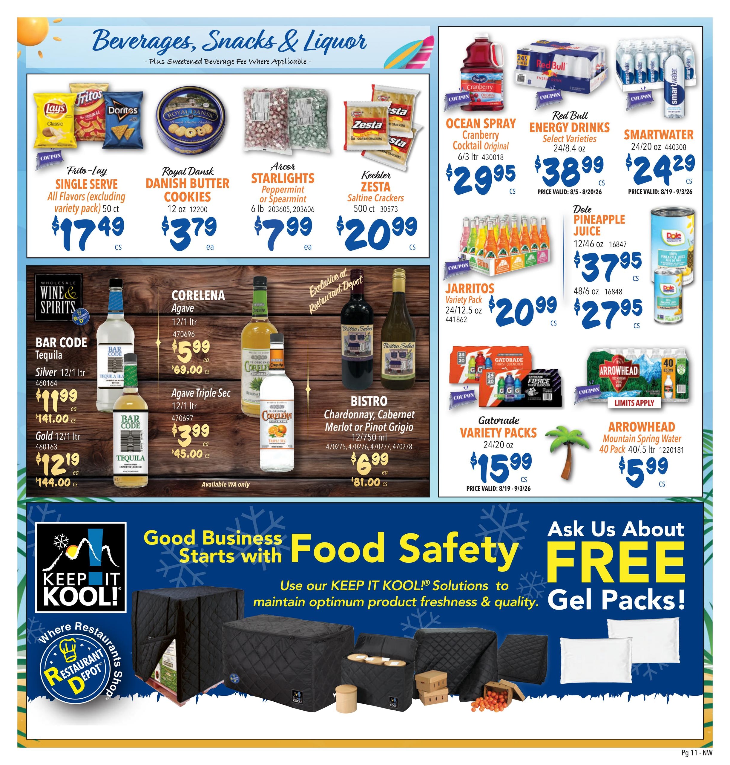 Restaurant Depot (OR, WA) Weekly Ad August 1 - 31, 2026