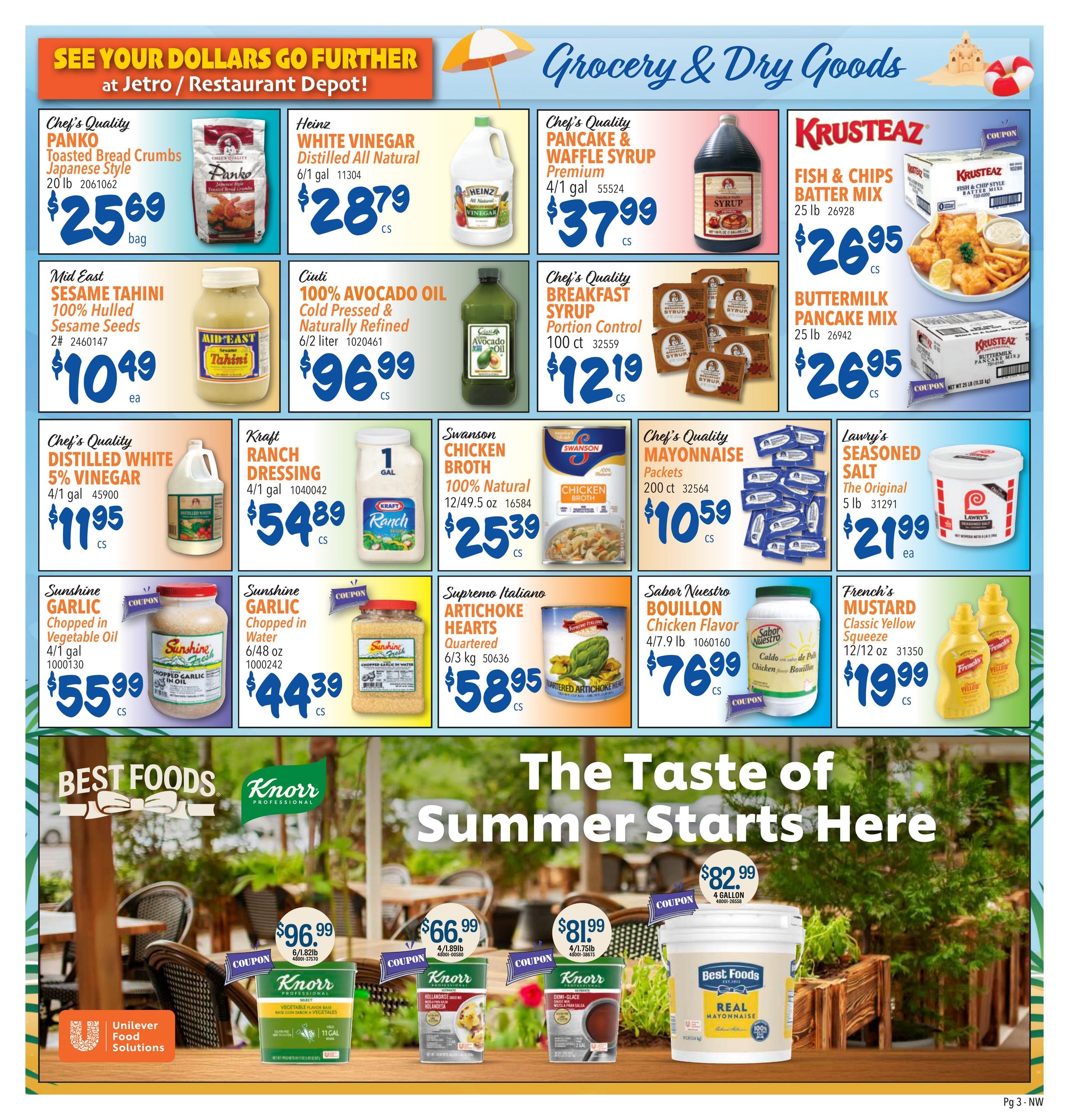 Restaurant Depot (OR, WA) Weekly Ad August 1 - 31, 2026