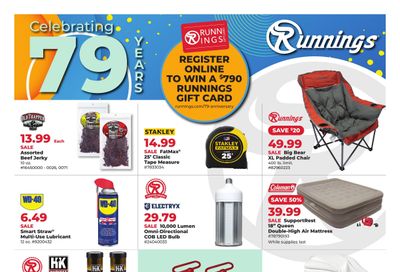 Runnings (IA, MN, MT, ND, SD, WI) Celebrating 79 Years Weekly Ad July 30 - August 9, 2026