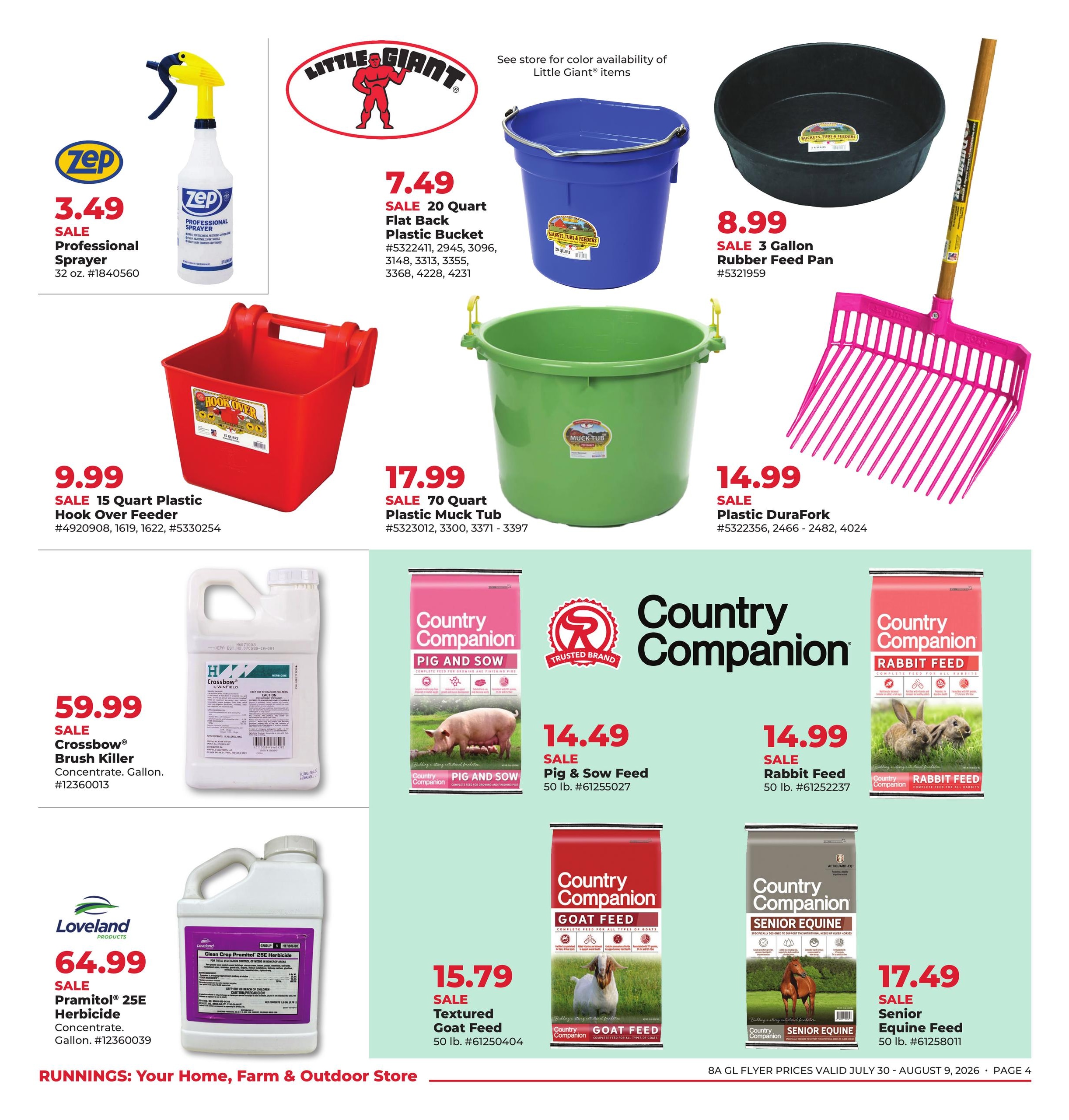 Runnings (IL, IN, MI, OH, WI) Weekly Ad July 30 - August 9, 2026