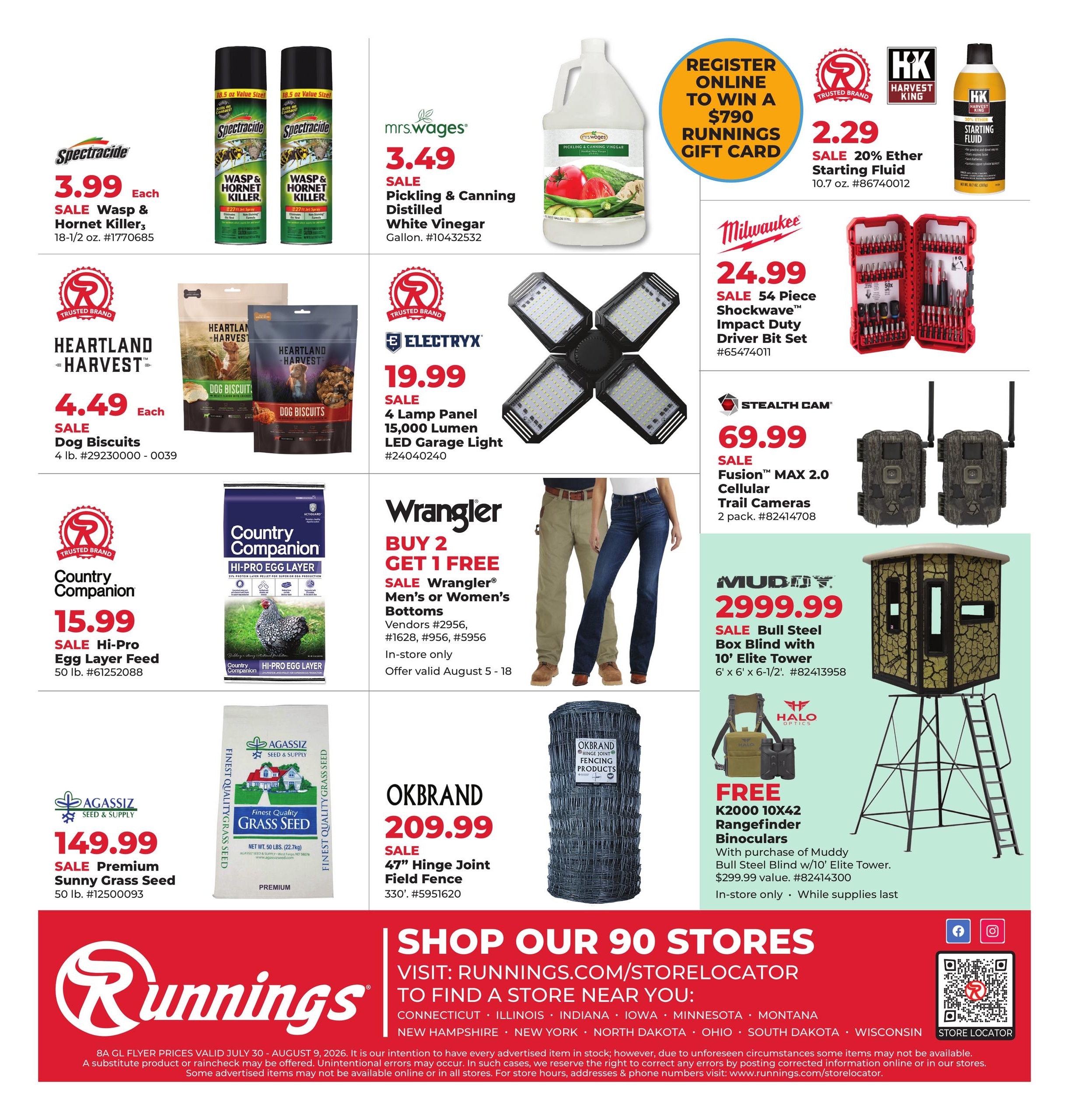 Runnings (IL, IN, MI, OH, WI) Weekly Ad July 30 - August 9, 2026