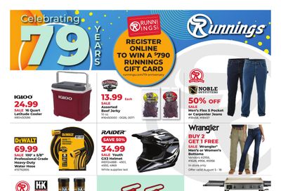Runnings (MA, NY, PA, RI) Celebrating 79 Years Weekly Ad July 30 - August 9, 2026