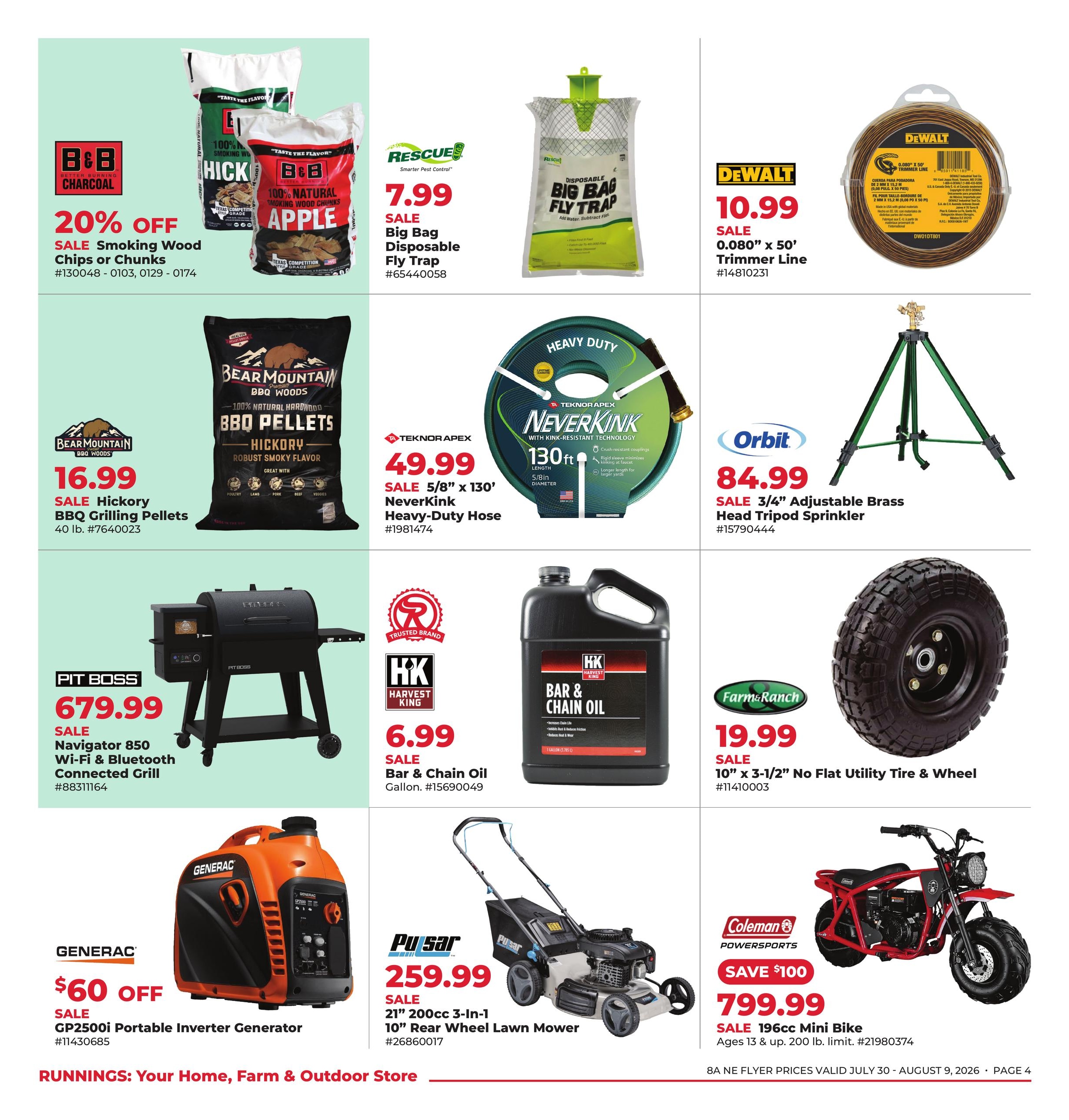 Runnings (MA, NY, PA, RI) Celebrating 79 Years Weekly Ad July 30 - August 9, 2026
