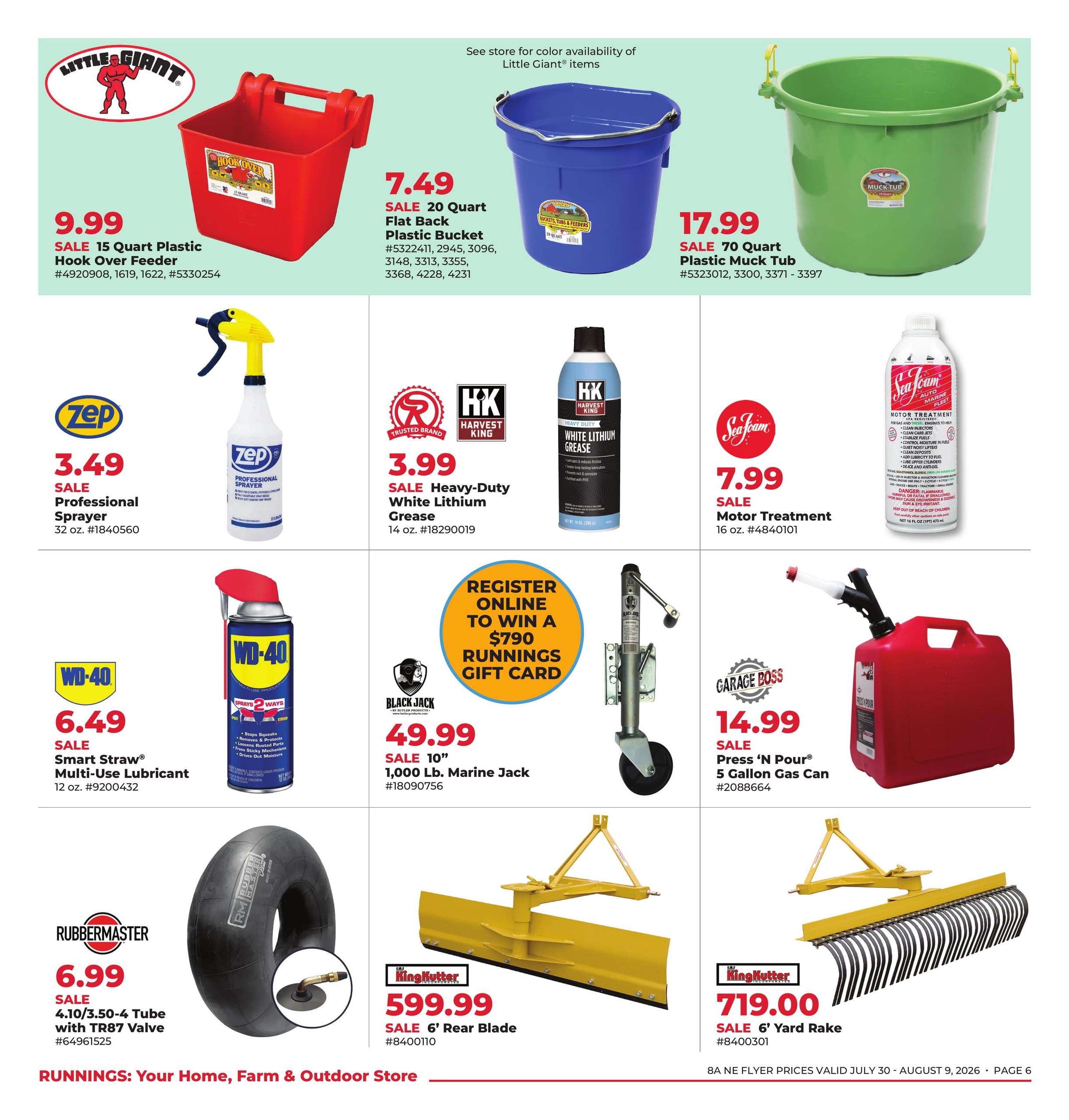Runnings (MA, NY, PA, RI) Celebrating 79 Years Weekly Ad July 30 - August 9, 2026