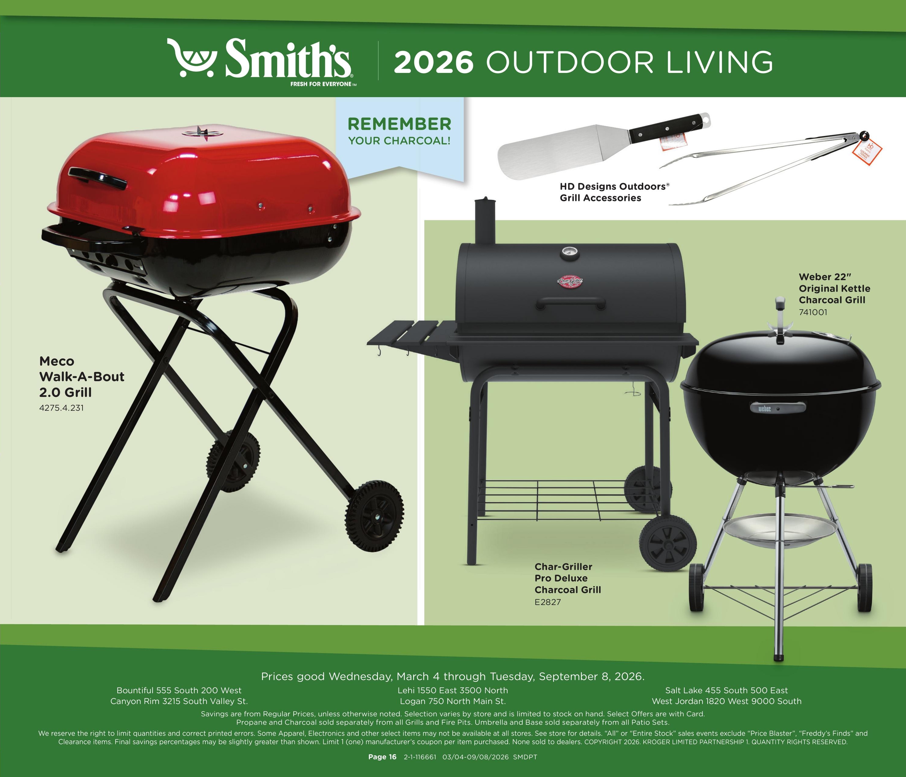 Smith's (Centerville Area, UT) Home & Apparel Weekly Ad March 4 - September 8, 2026