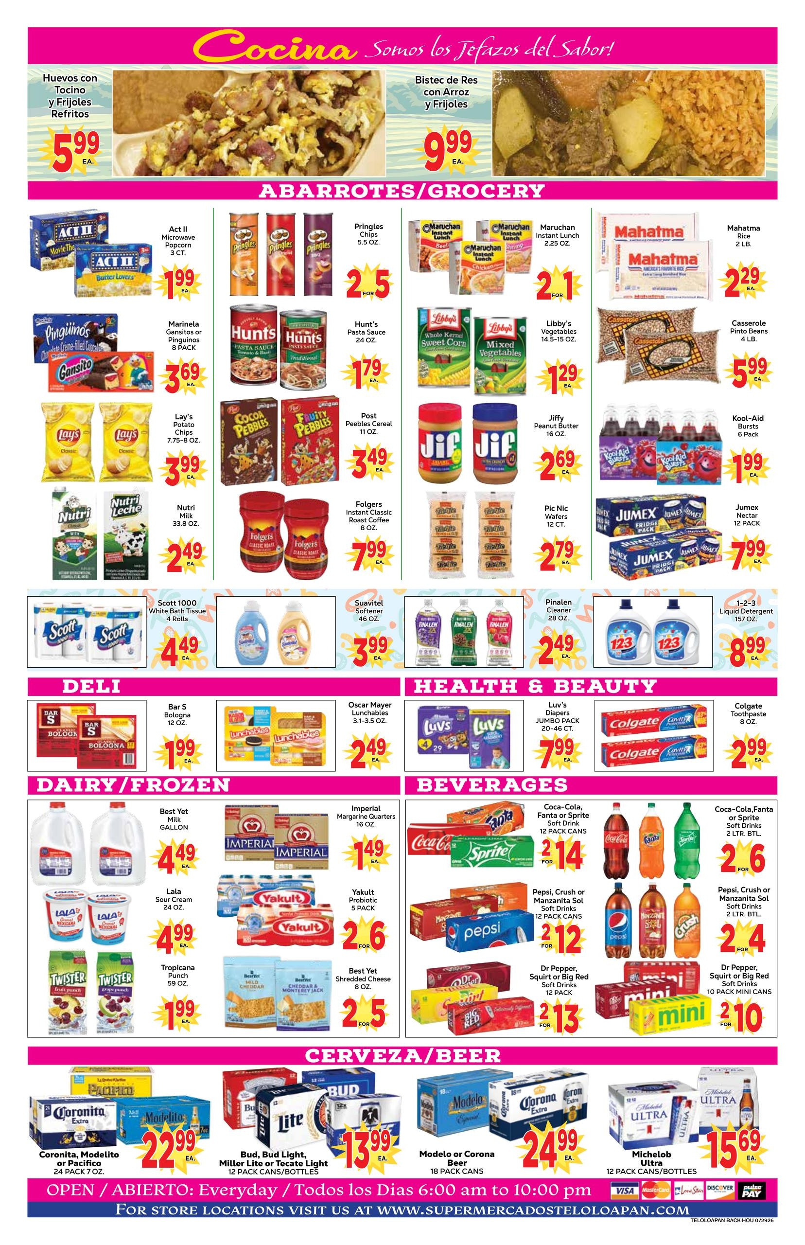 Supermercados Teloloapan Weekly Ad July 29 - August 11, 2026