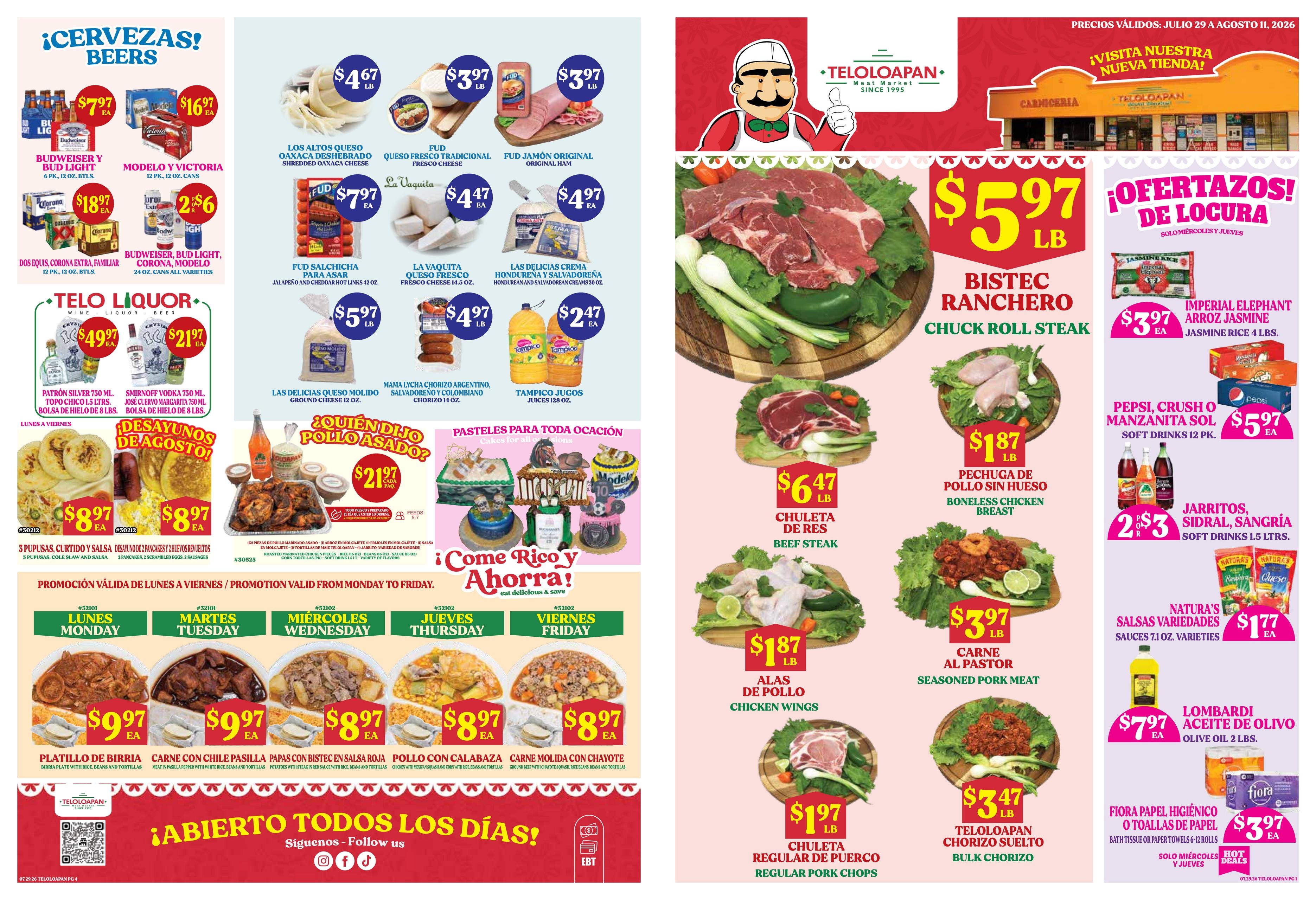 Teloloapan Meat Market Weekly Ad July 29 - August 11, 2026