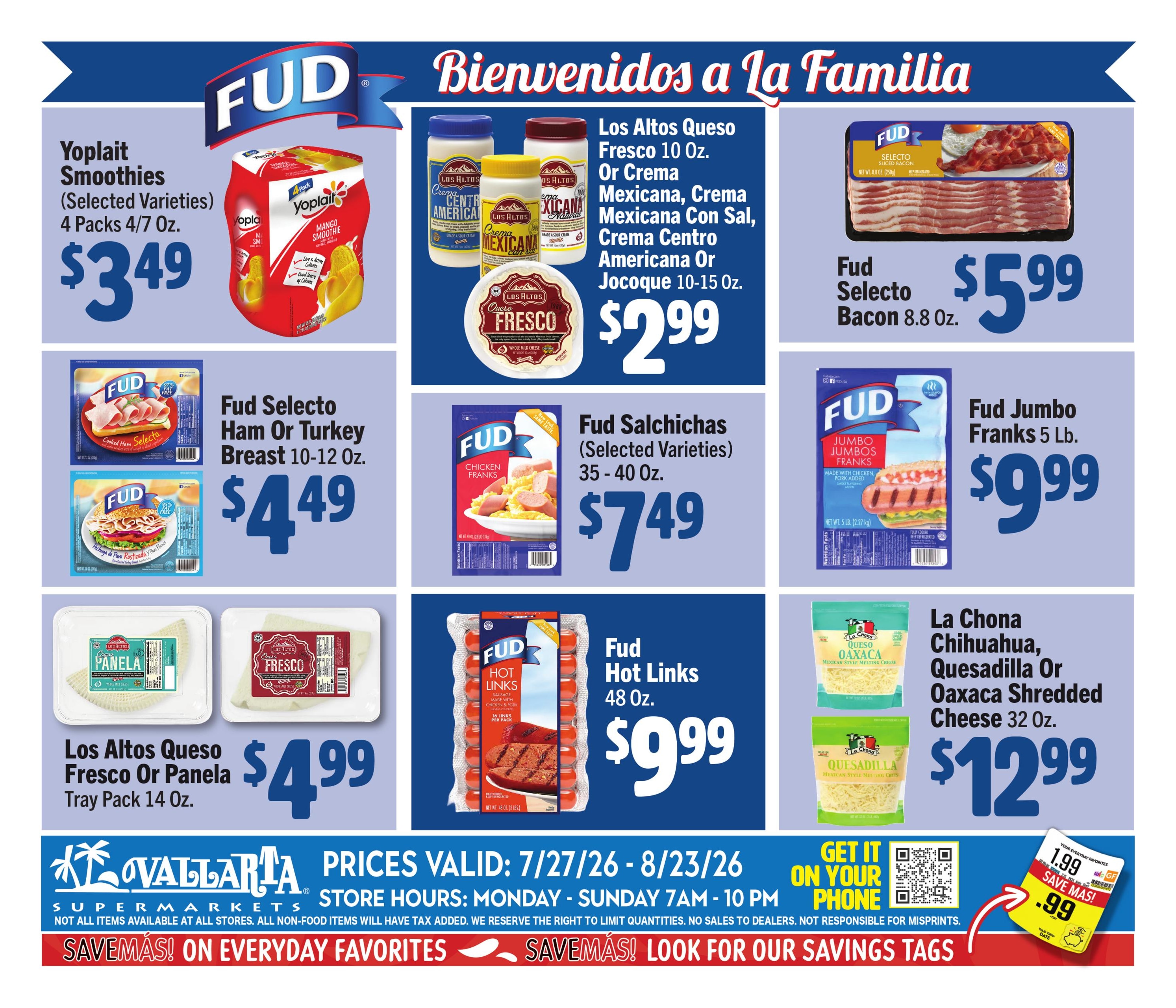 Vallarta Supermarkets (Phoenix–Tempe Area, AZ) Grocery Savings Weekly Ad July 27 - August 23, 2026