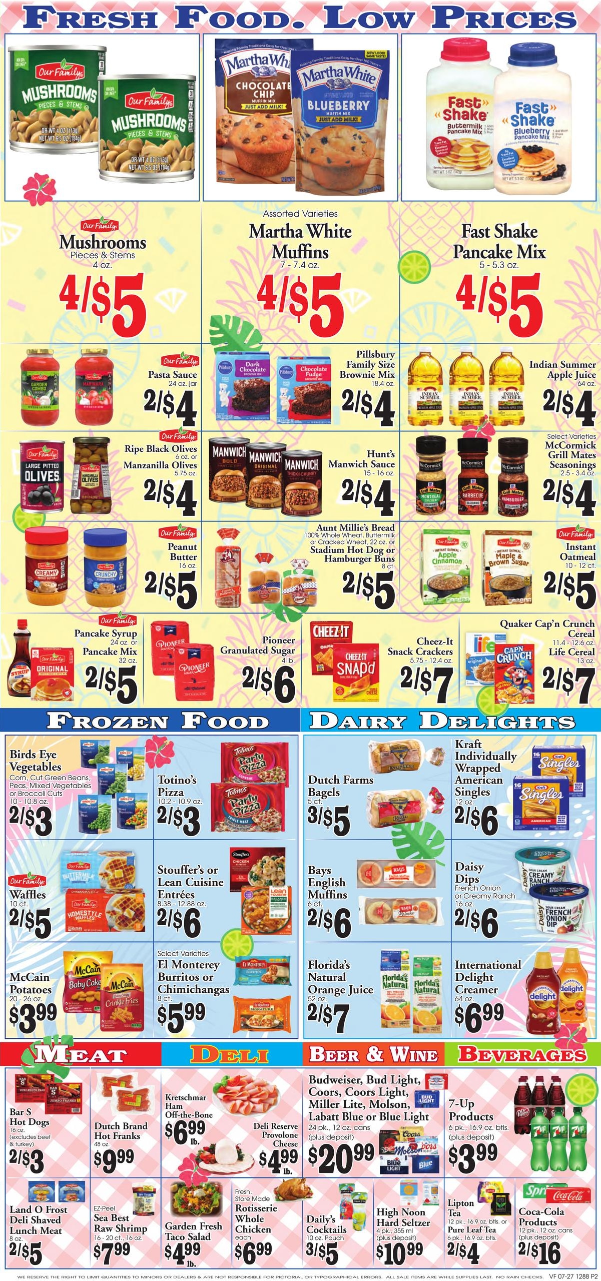Value Fresh Marketplace Weekly Ad July 27 - August 9, 2026