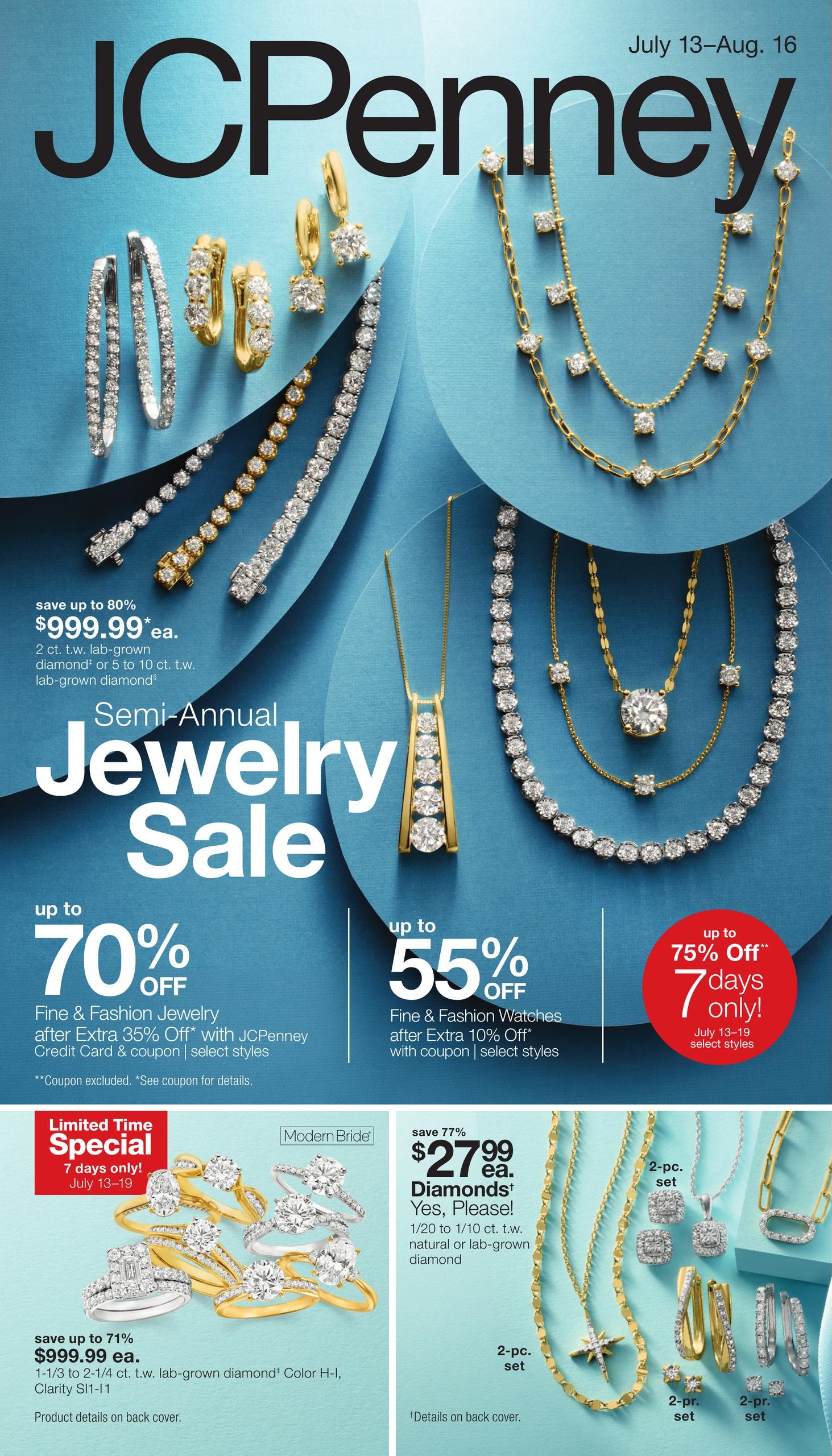 JCPenney Semi-Annual Jewelry Sale Weekly Ad July 13 - August 16, 2026