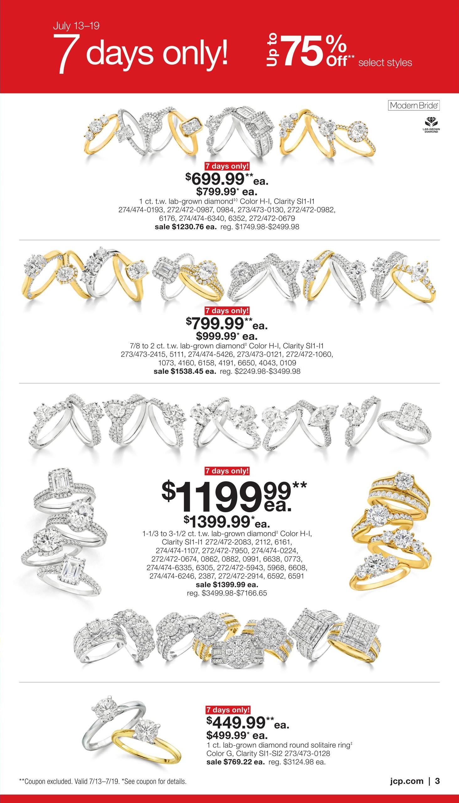 JCPenney Semi-Annual Jewelry Sale Weekly Ad July 13 - August 16, 2026