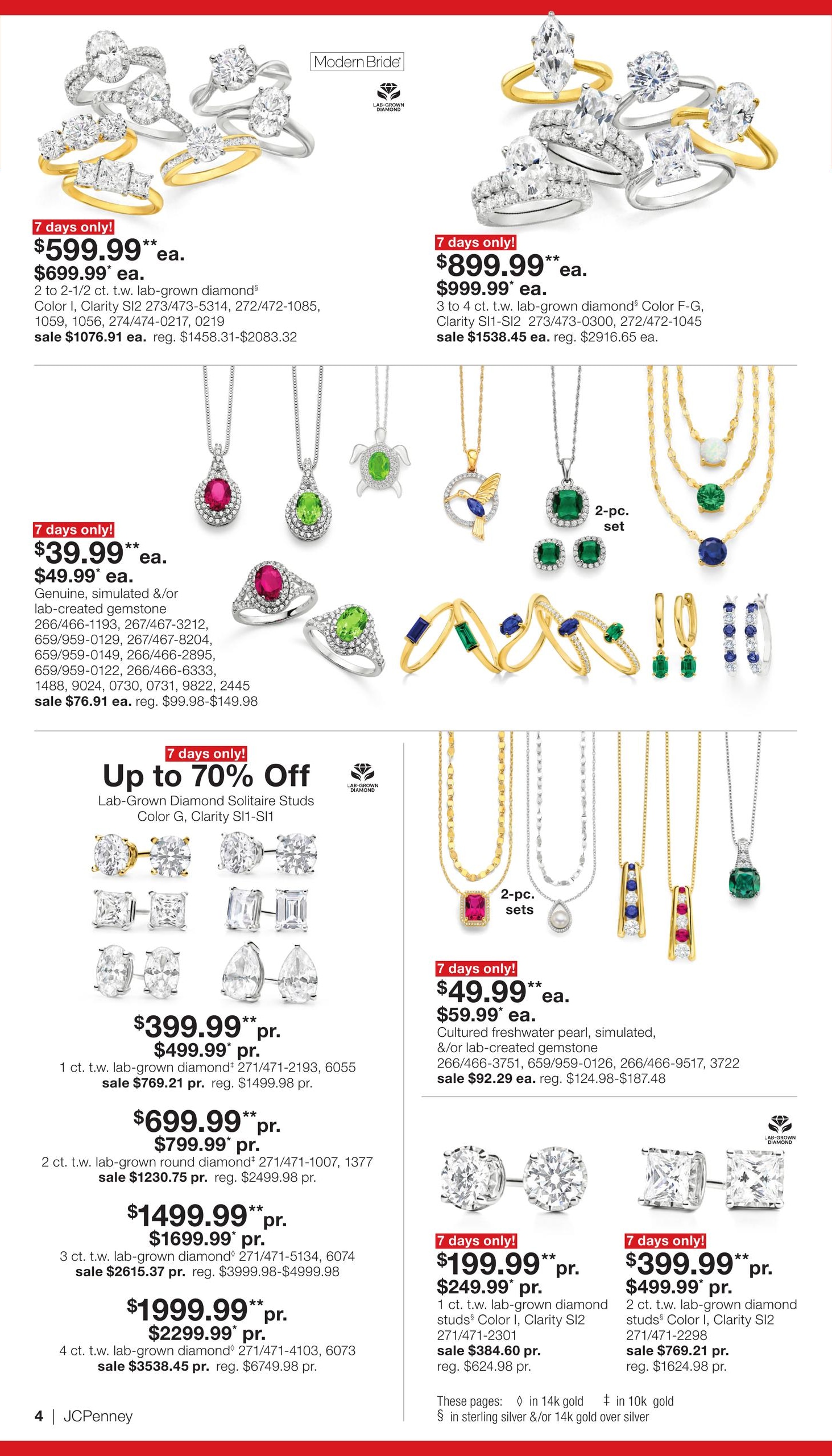 JCPenney Semi-Annual Jewelry Sale Weekly Ad July 13 - August 16, 2026