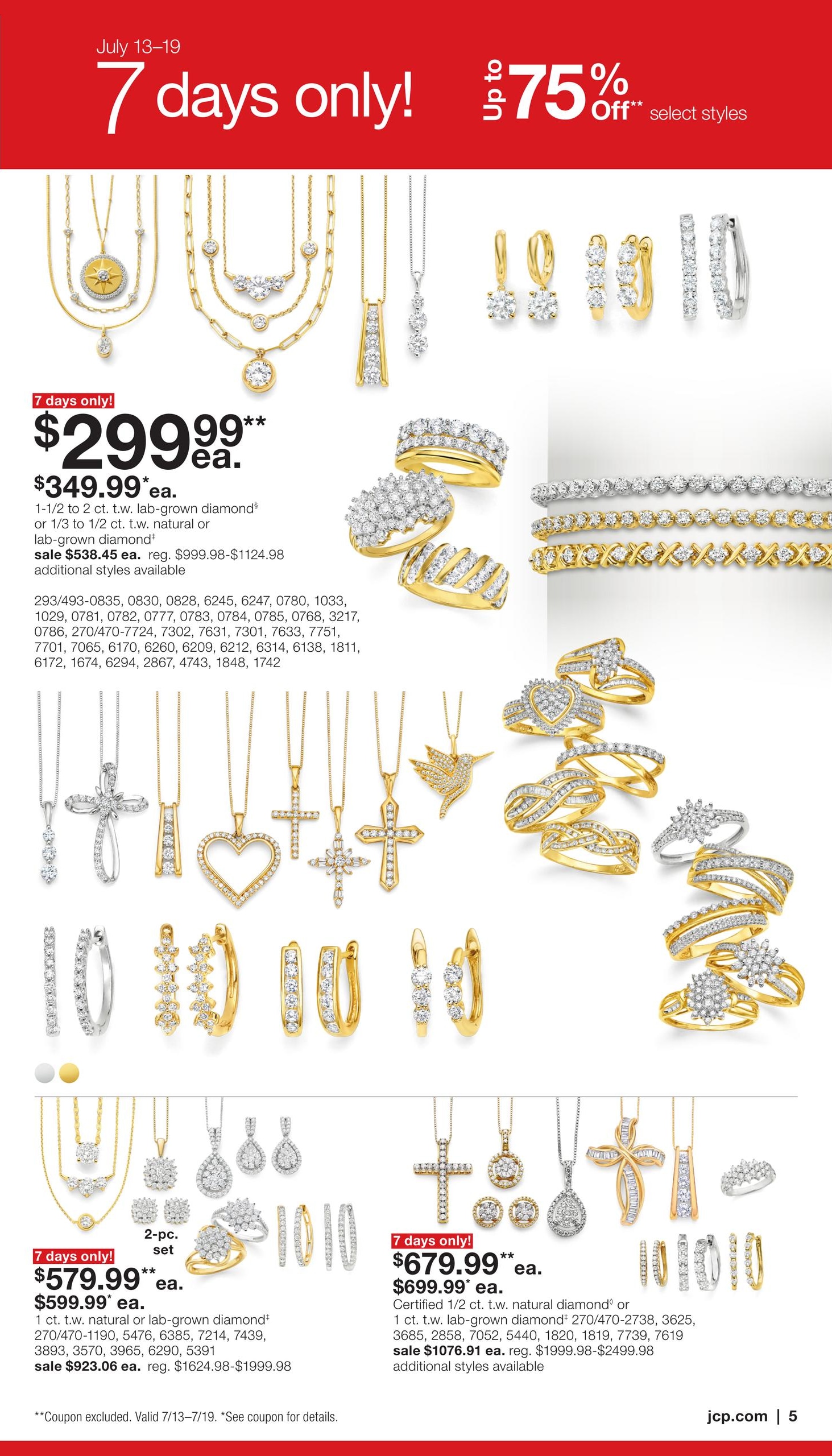 JCPenney Semi-Annual Jewelry Sale Weekly Ad July 13 - August 16, 2026