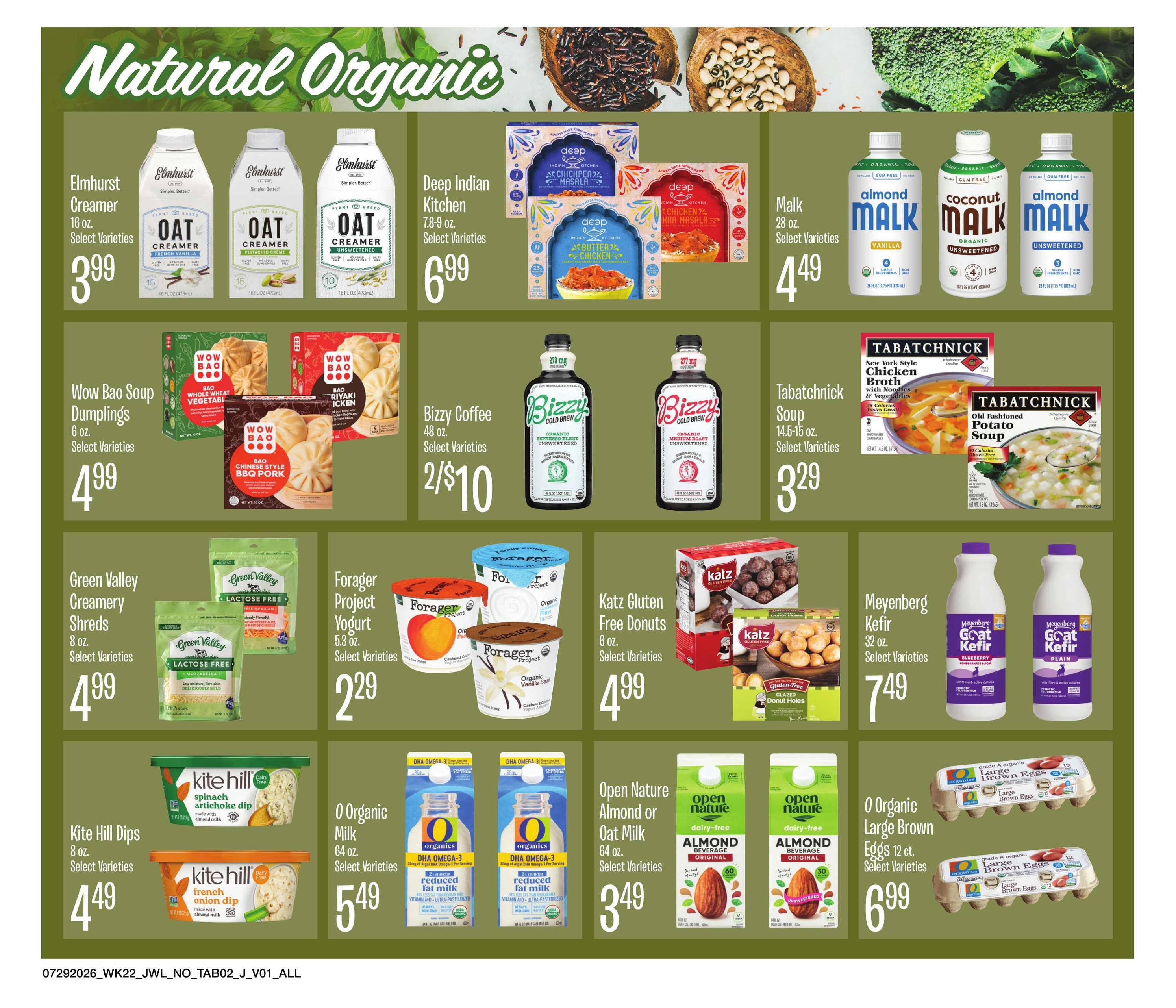 Jewel-Osco (IL, IN) Organics Guide Weekly Ad July 29 - August 18, 2026