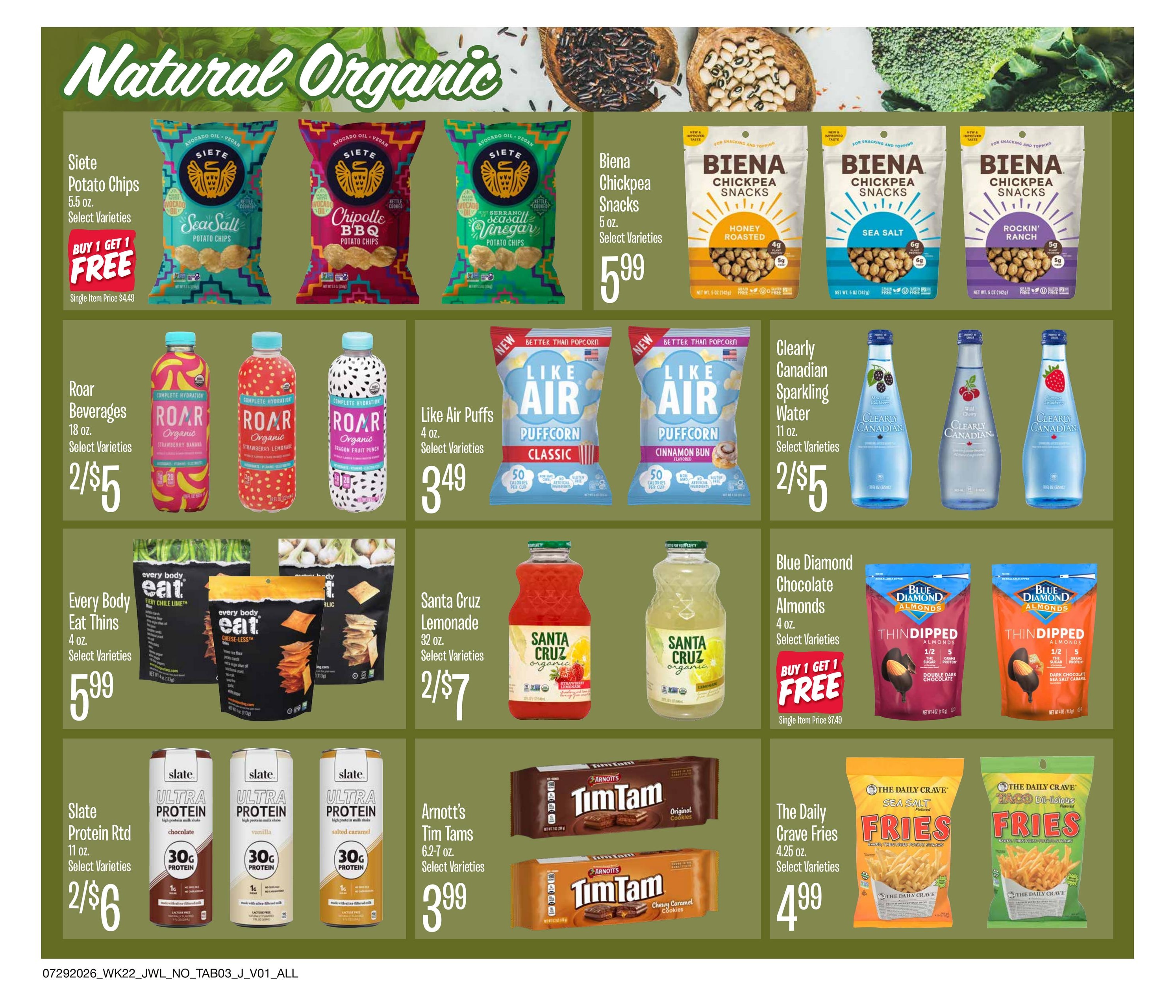 Jewel-Osco (IL, IN) Organics Guide Weekly Ad July 29 - August 18, 2026
