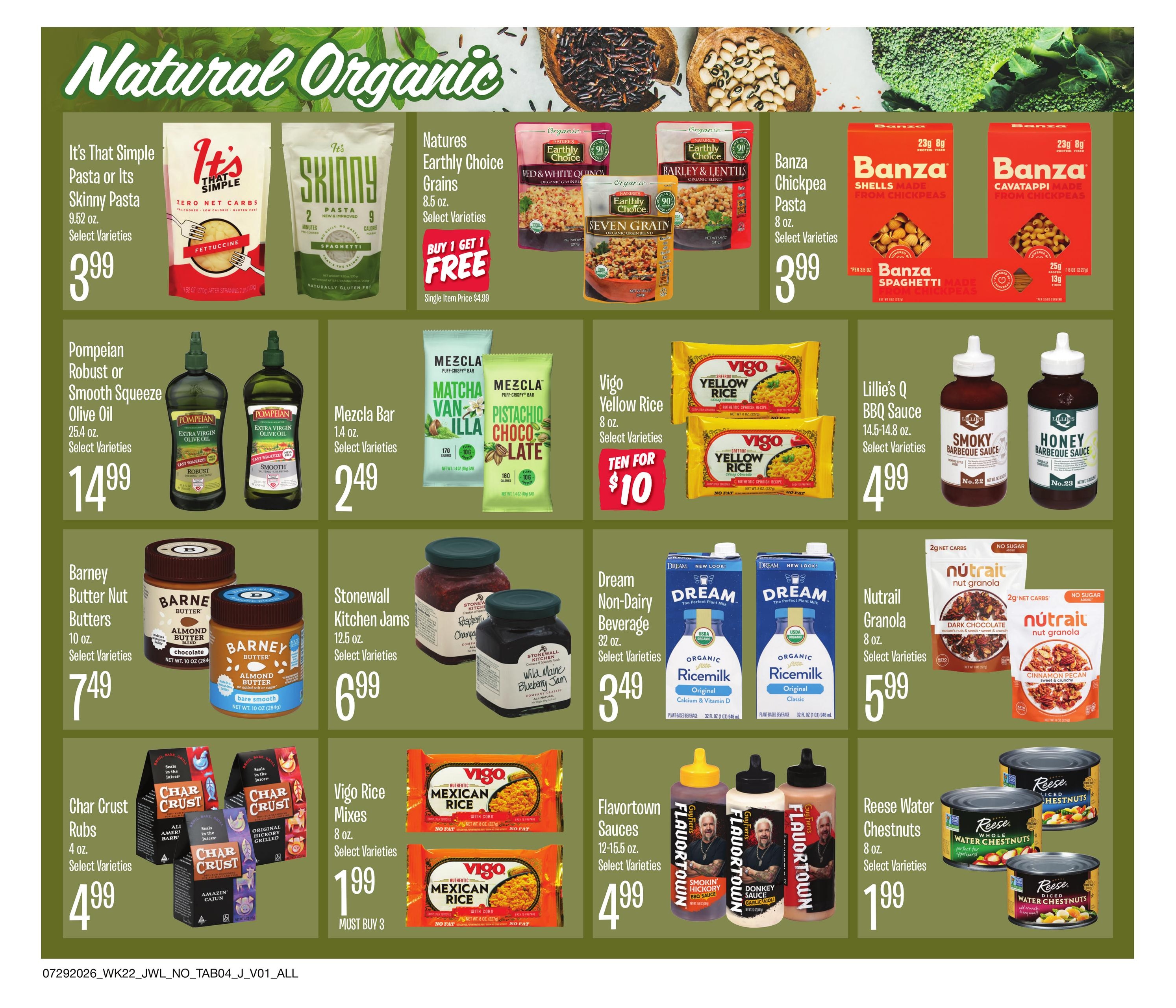 Jewel-Osco (IL, IN) Organics Guide Weekly Ad July 29 - August 18, 2026
