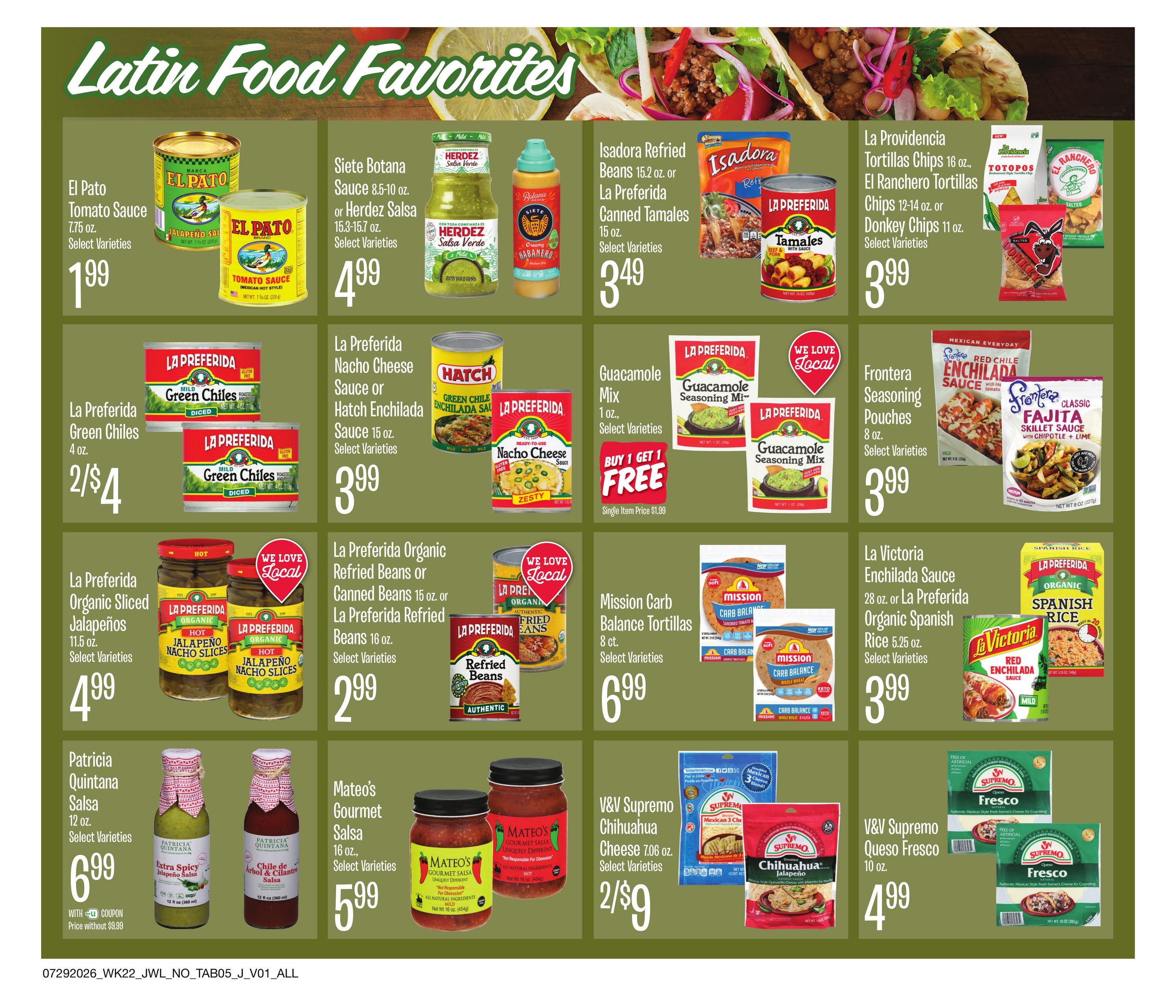 Jewel-Osco (IL, IN) Organics Guide Weekly Ad July 29 - August 18, 2026