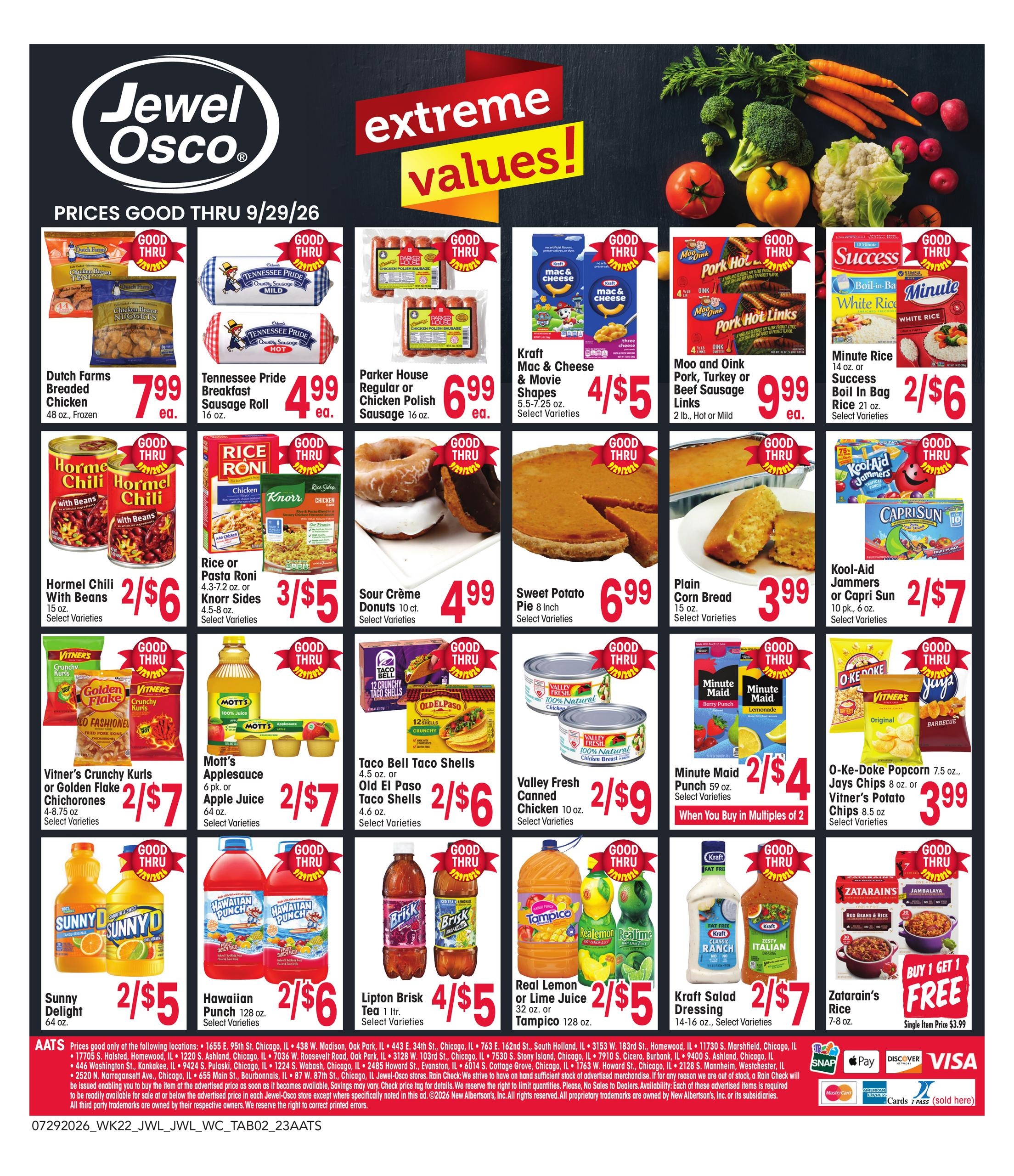 Jewel-Osco (Batavia Area, IL) Specialty Publication Weekly Ad July 29 - September 29, 2026