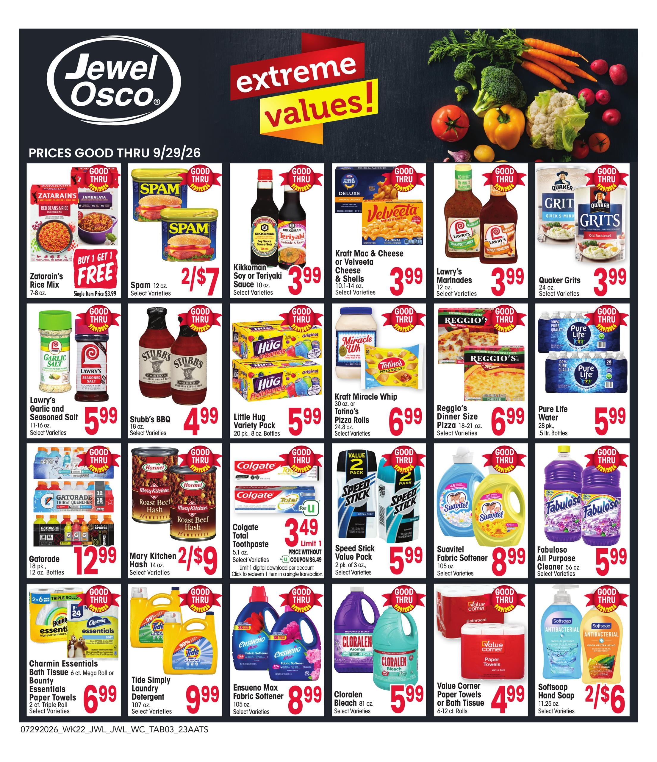 Jewel-Osco (Batavia Area, IL) Specialty Publication Weekly Ad July 29 - September 29, 2026