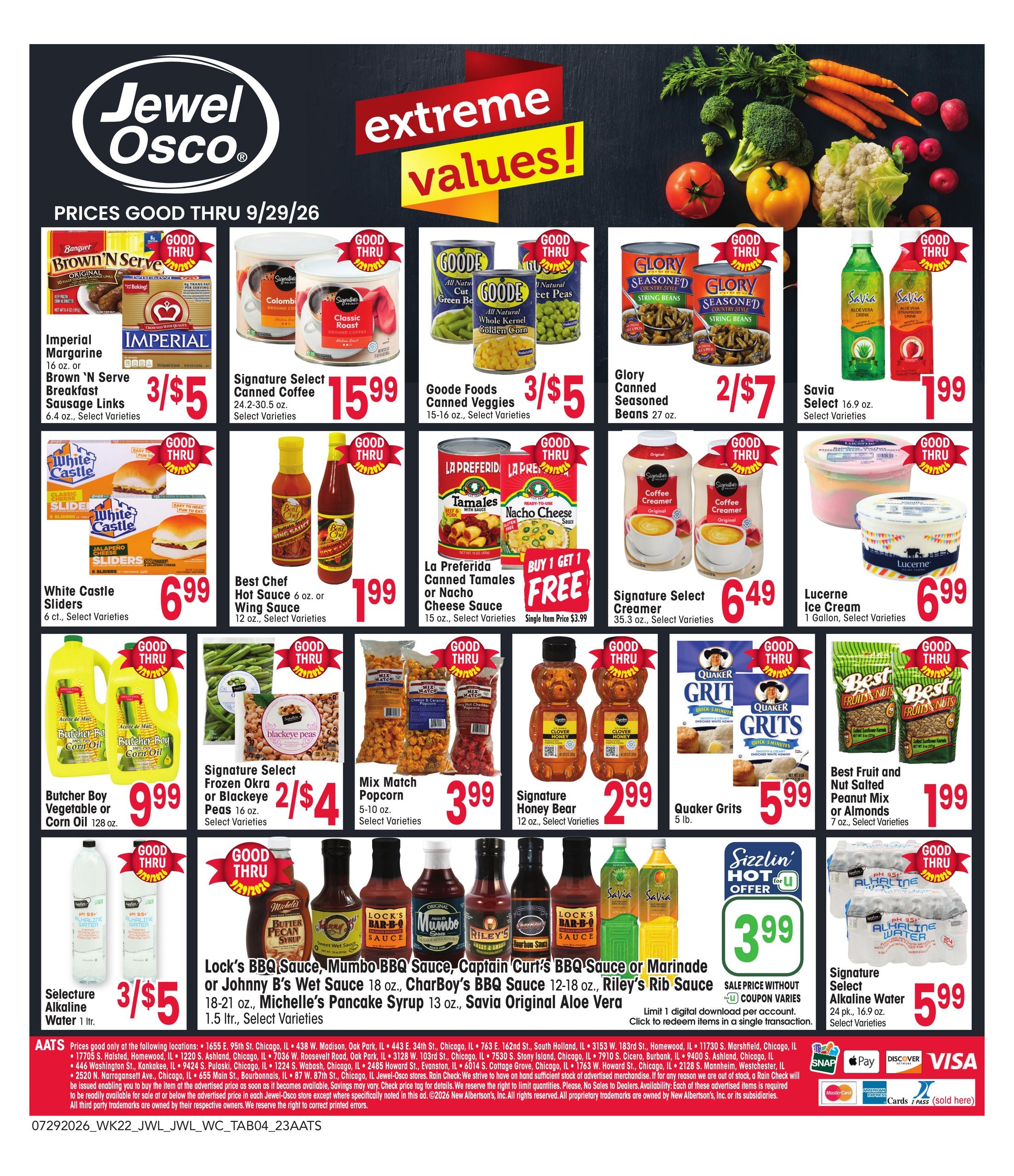 Jewel-Osco (Batavia Area, IL) Specialty Publication Weekly Ad July 29 - September 29, 2026