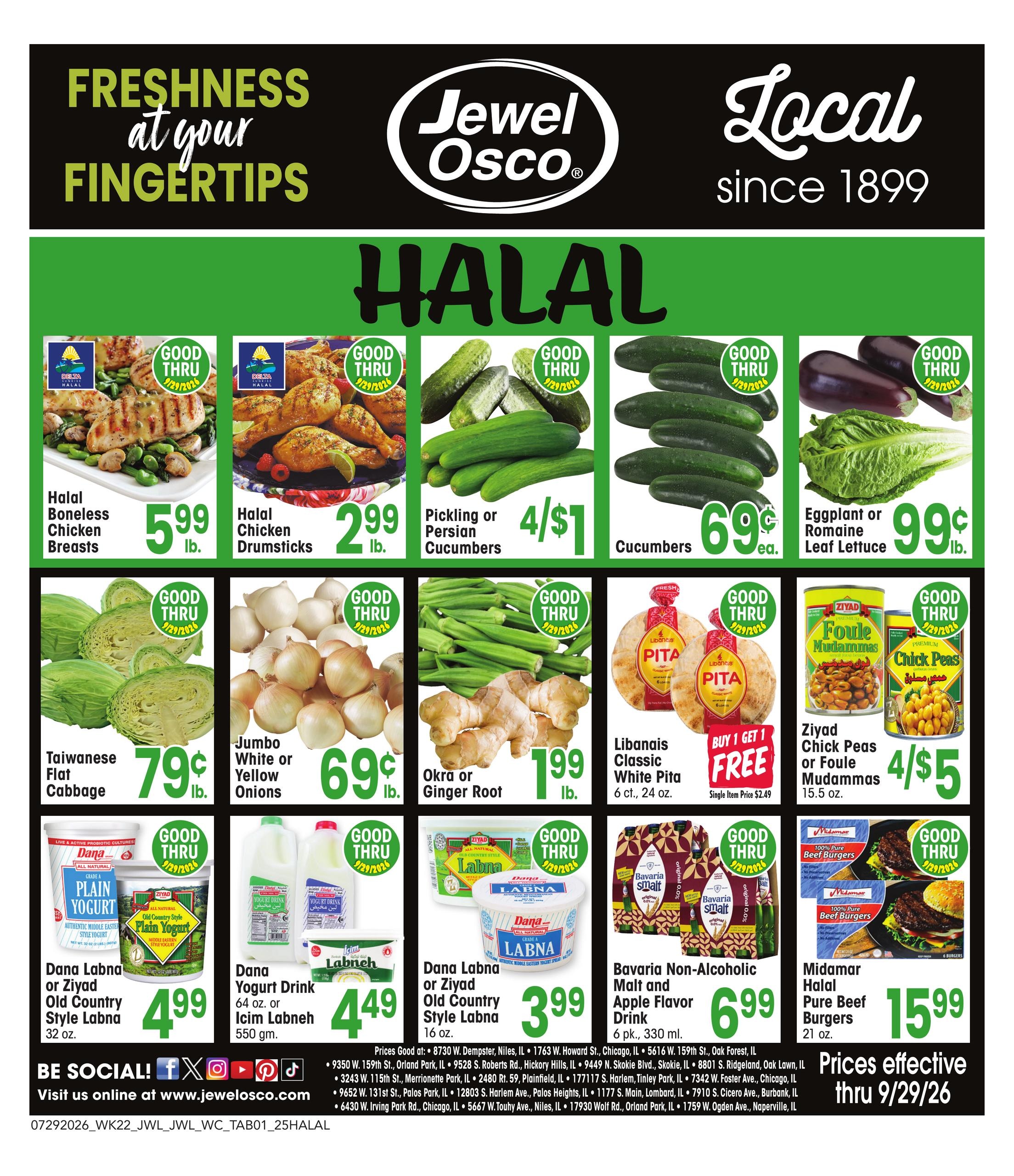 Jewel-Osco (Aurora Area, IL) Specialty Publication Weekly Ad July 29 - September 29, 2026