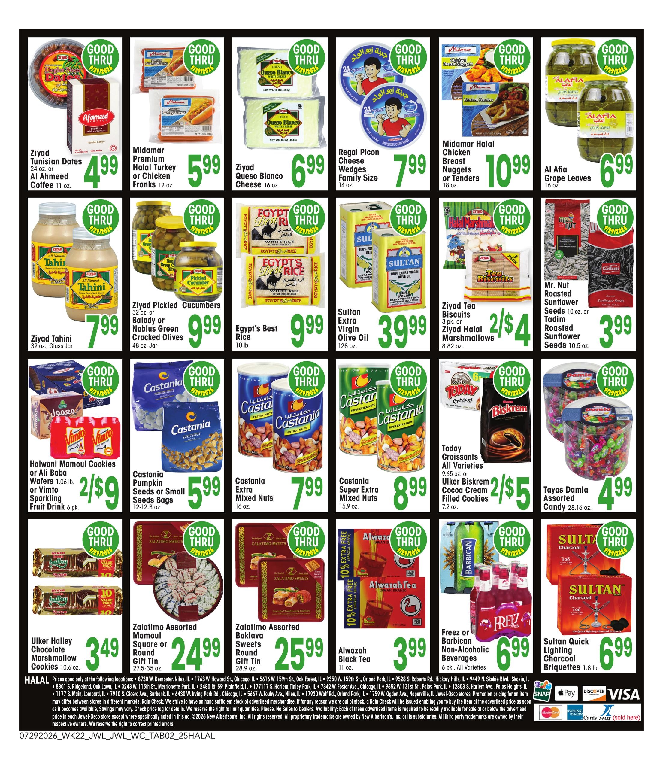 Jewel-Osco (Aurora Area, IL) Specialty Publication Weekly Ad July 29 - September 29, 2026