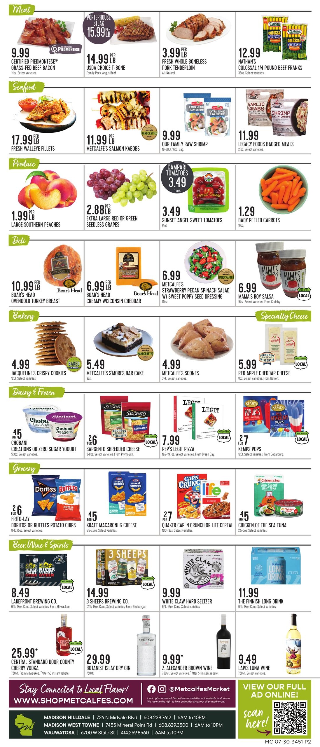Metcalfe's (Milwaukee–Madison Area, WI) Weekly Ad July 30 - August 5, 2026