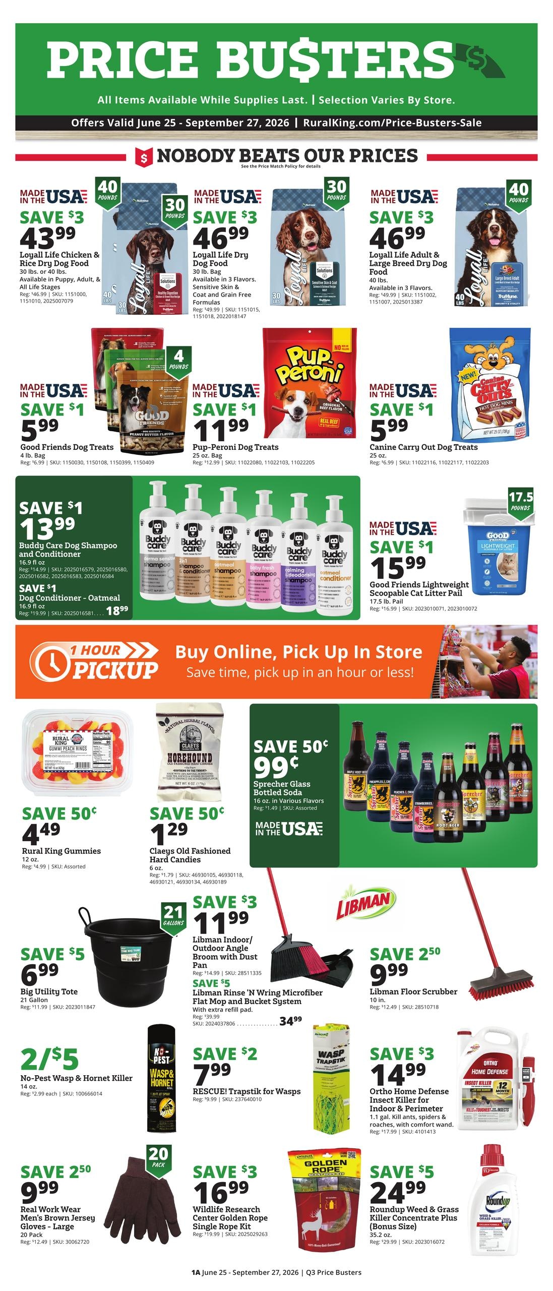 Rural King (Coosada Area, AL) Weekly Ad July 1 - September 3, 2026