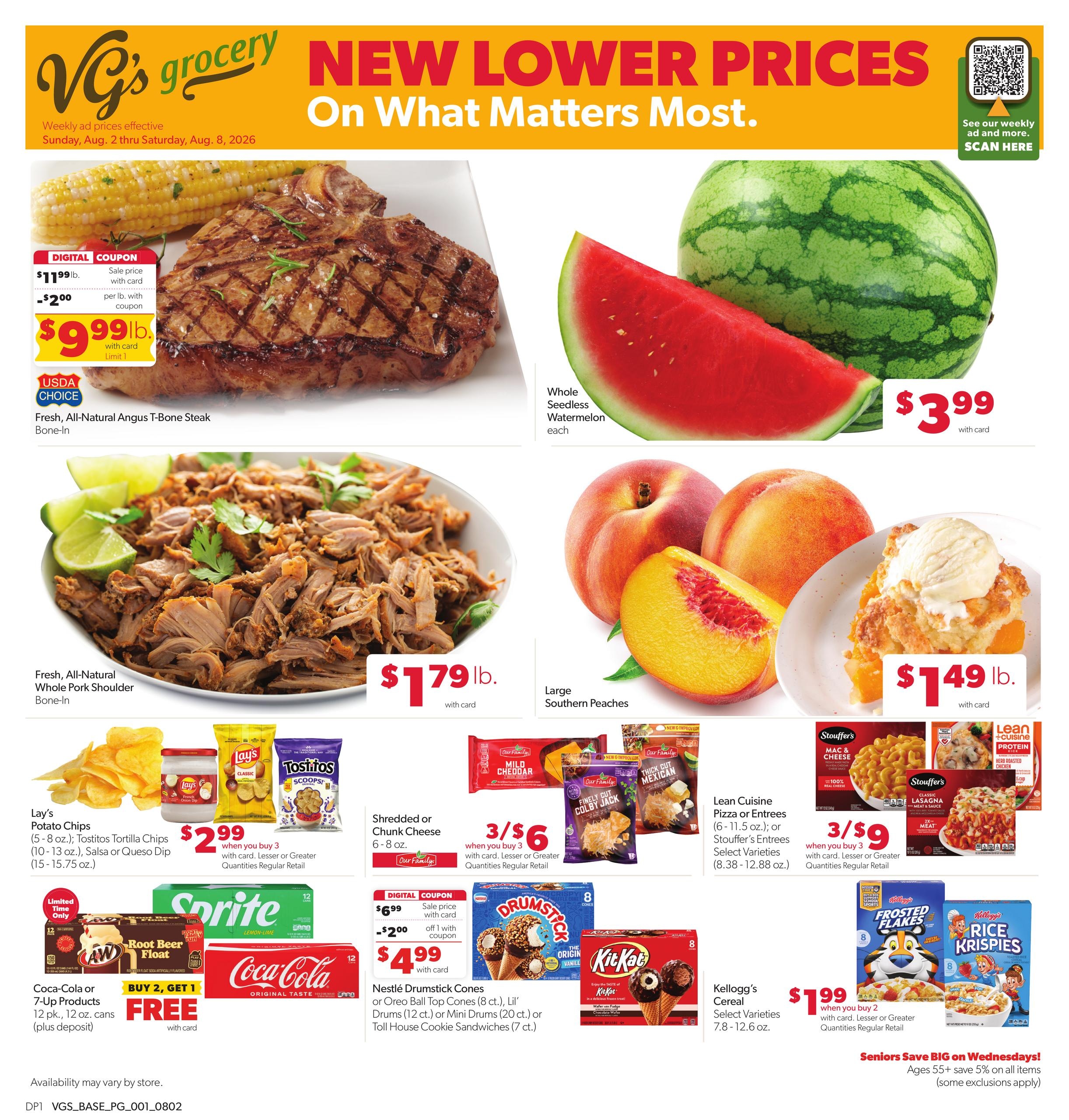 VG's Grocery Weekly Ad August 2 - 8, 2026