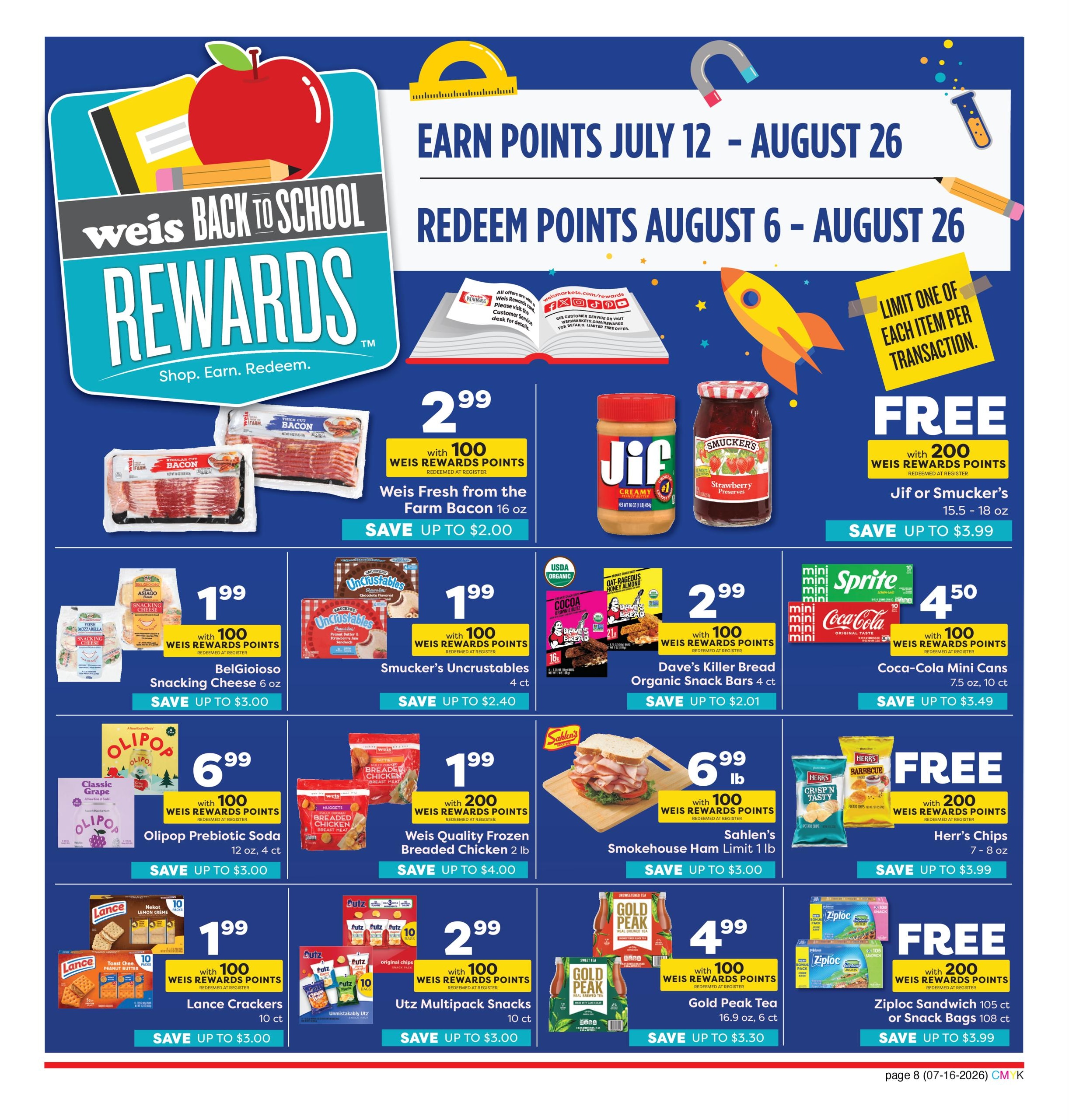 Weis Markets Ad Specials Weekly Ad July 16 - August 12, 2026