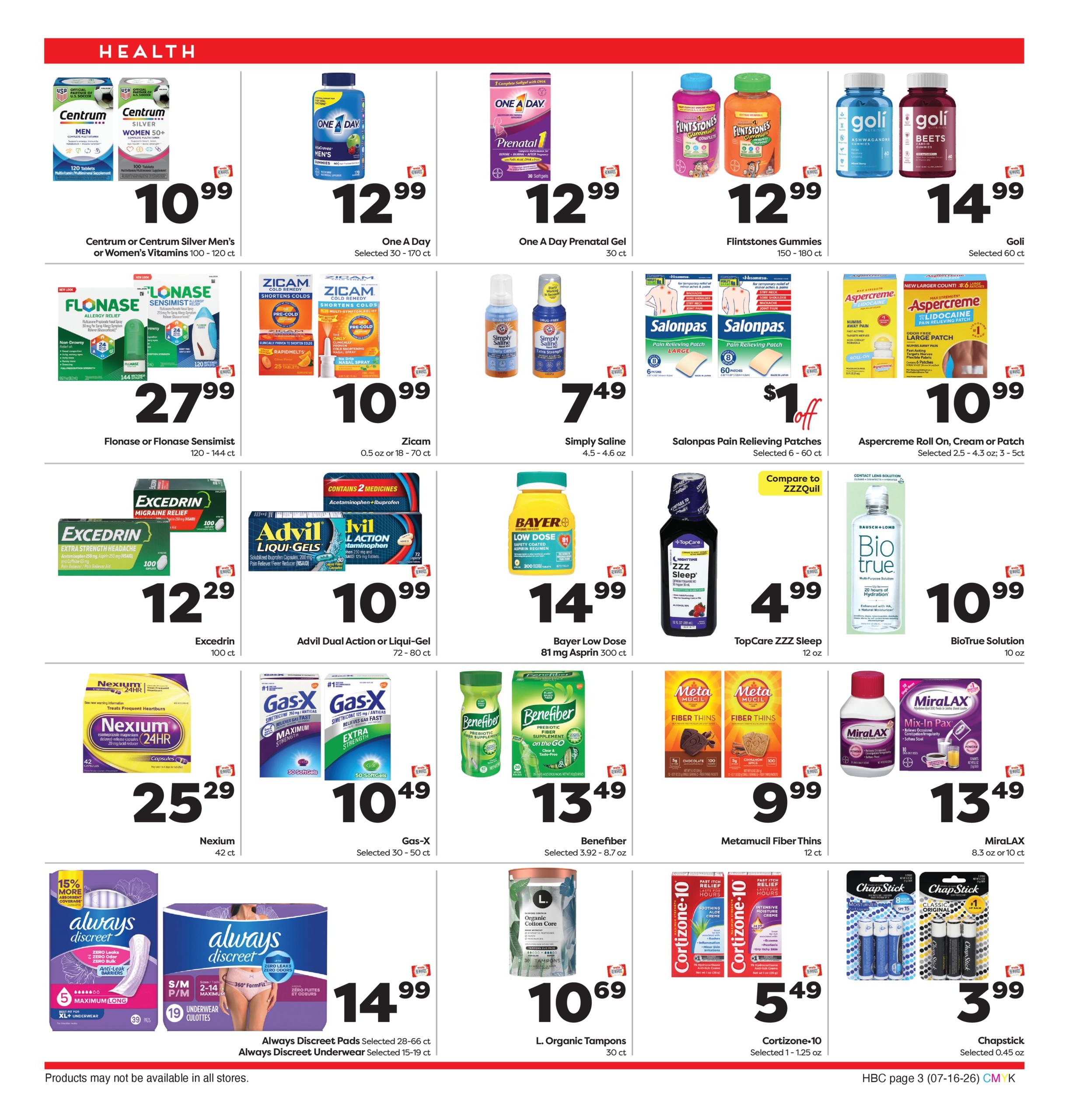 Weis Markets Monthly Home Weekly Ad July 16 - August 12, 2026